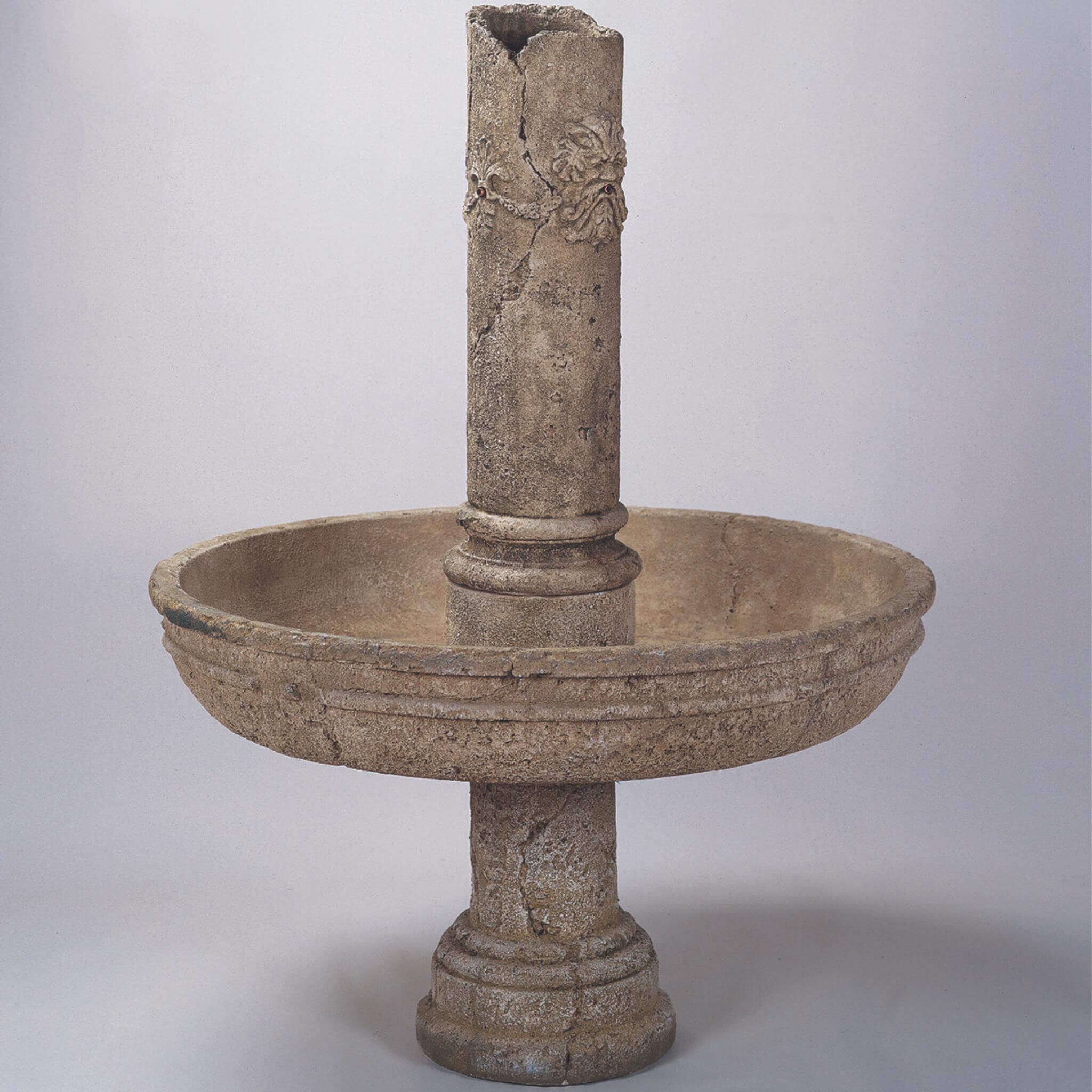 Green Man Ruin Concrete Fountain - Giannini #1023