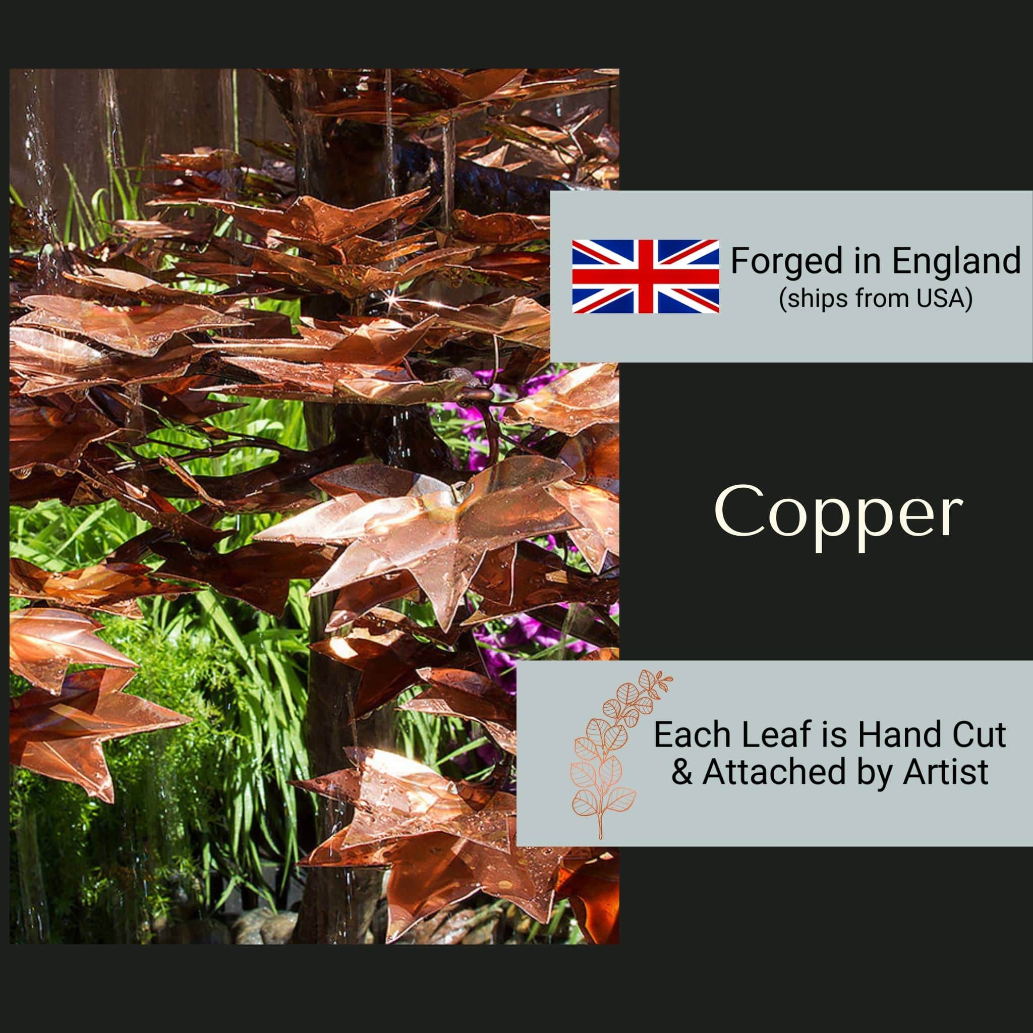 Japanese Maple Tree Copper Fountain Kit - Blue Thumb