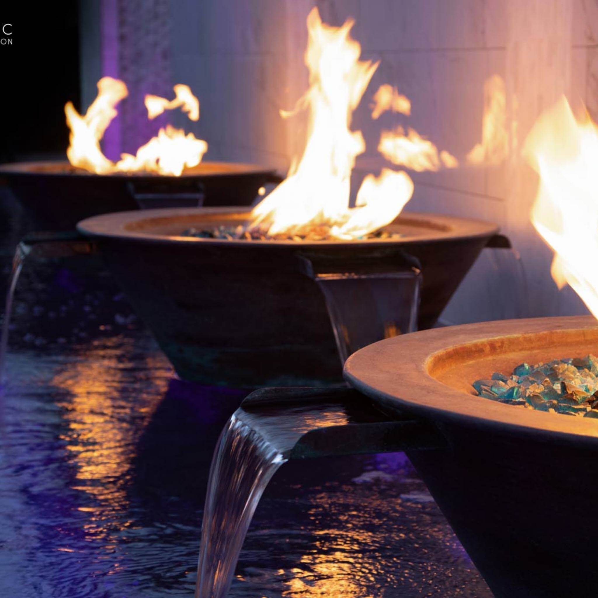 Cazo 4-Way Spill Copper Fire & Water Bowl - The Outdoor Plus