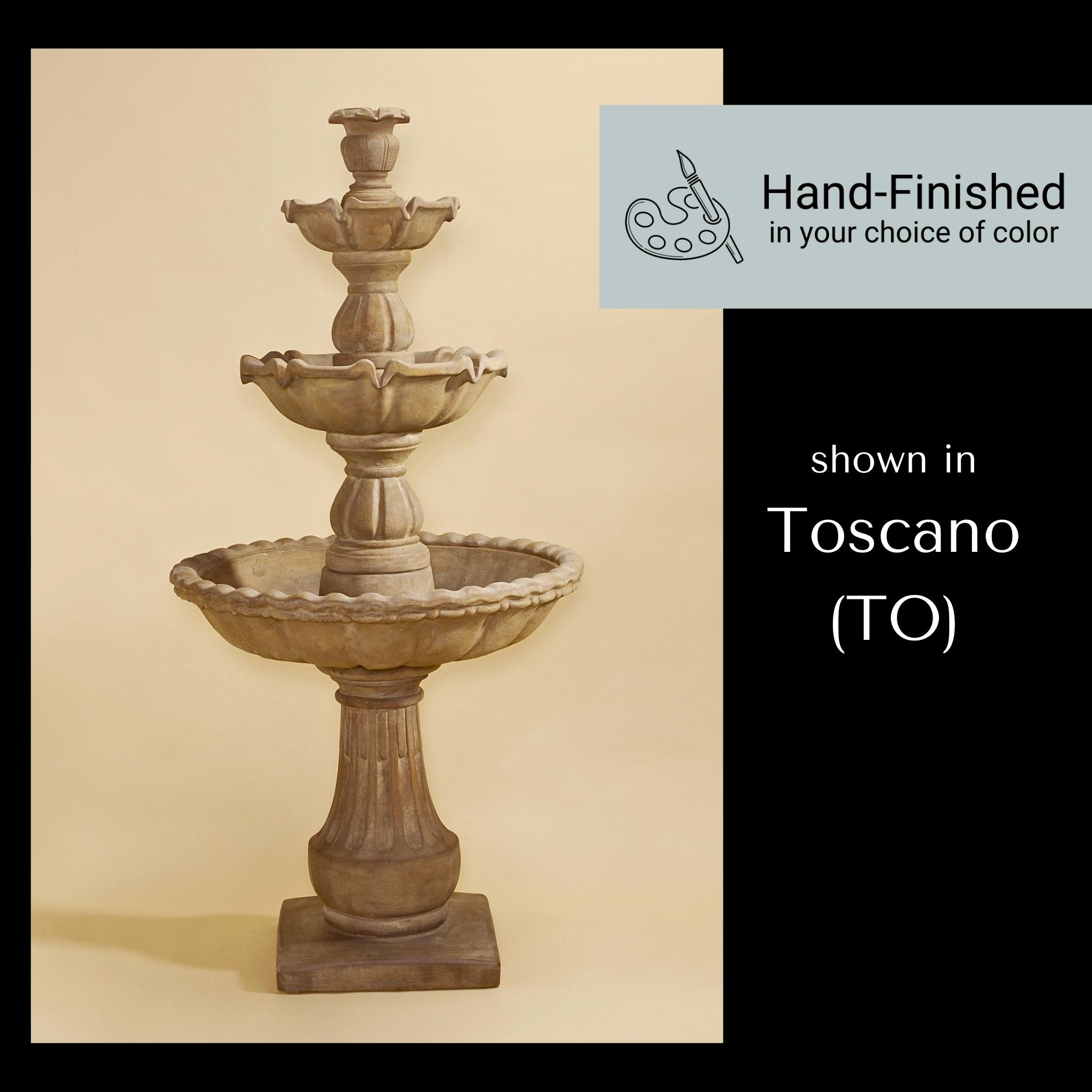 Gaetana 3-Tier Concrete Fountain - Giannini #1621