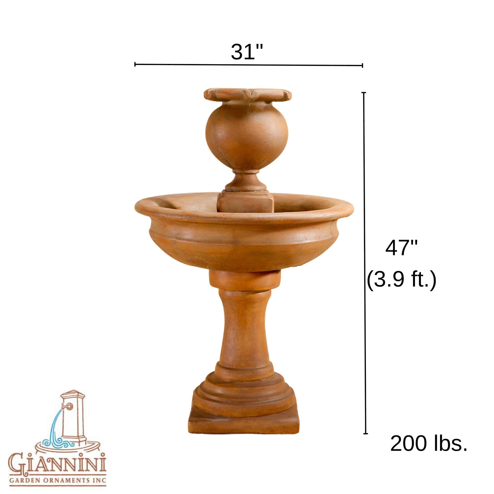 Cannes Concrete Fountain - Giannini #1665