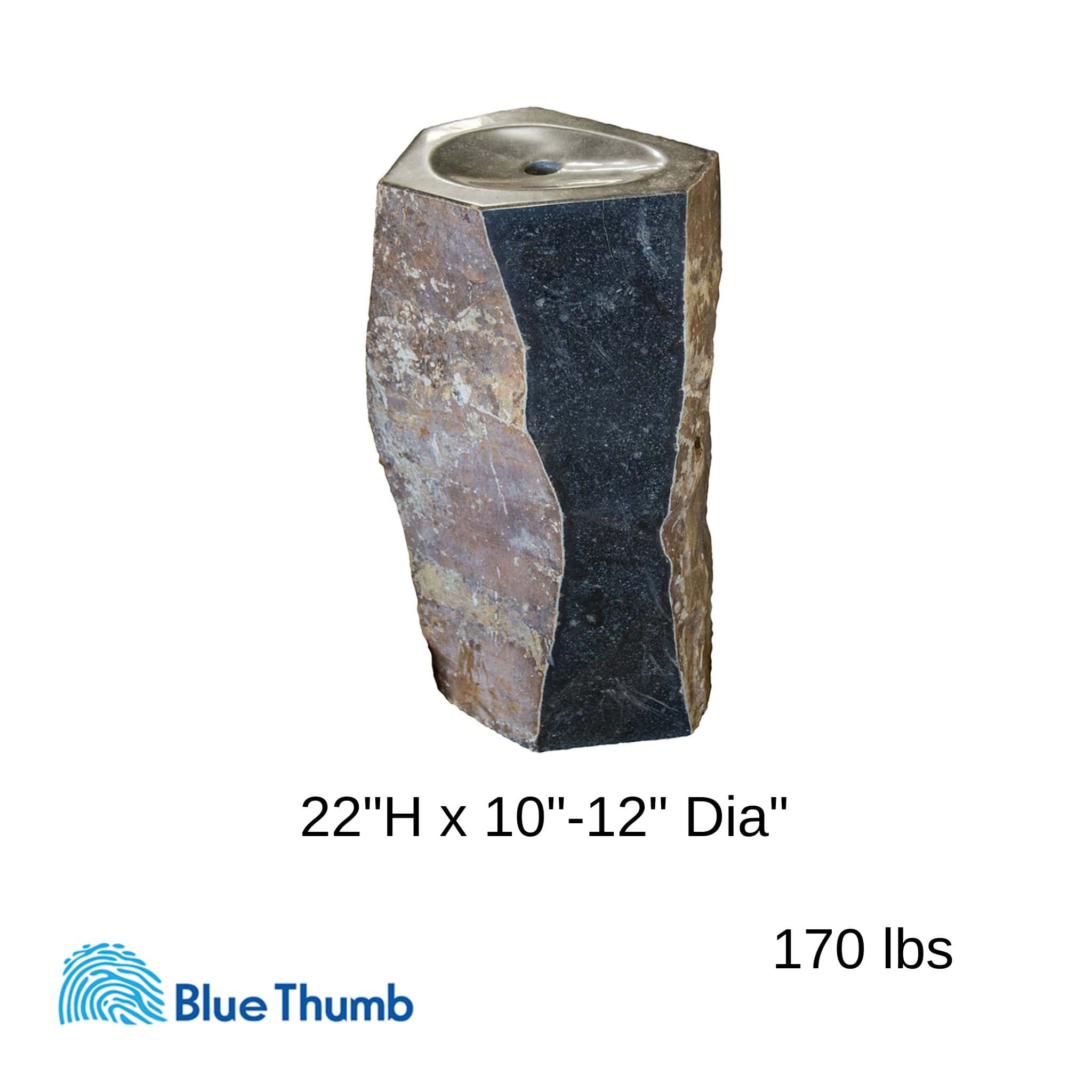 Basalt Column Fountain "Kazan" - Complete Kit - Blue Thumb