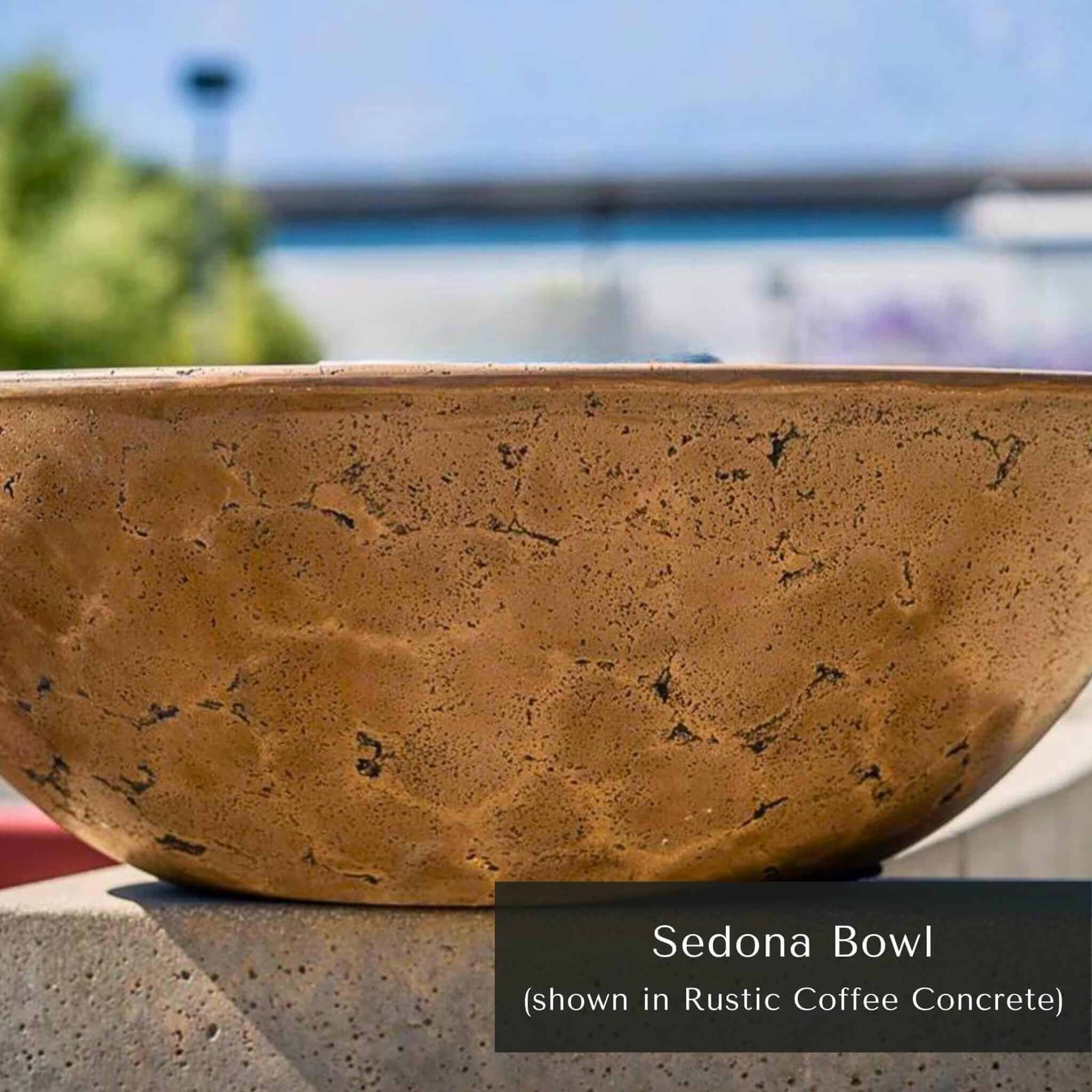 Sedona Concrete Fire & Water Bowl - The Outdoor Plus