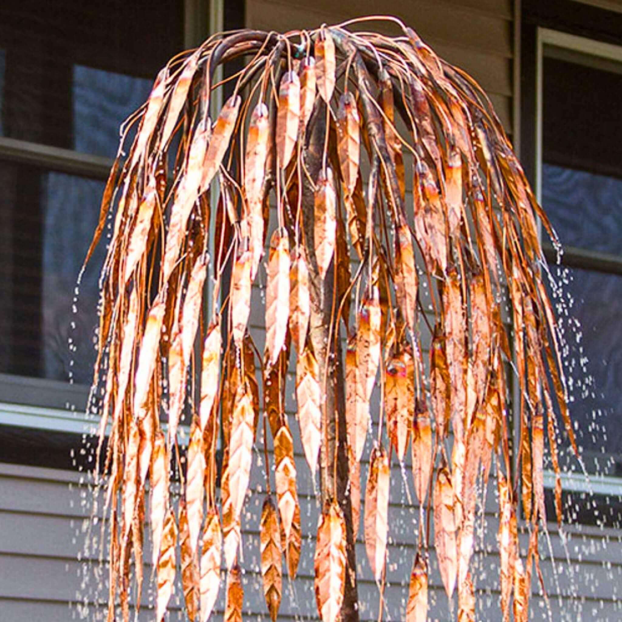 Weeping Willow Copper Fountain Kit (Tall) - Blue Thumb