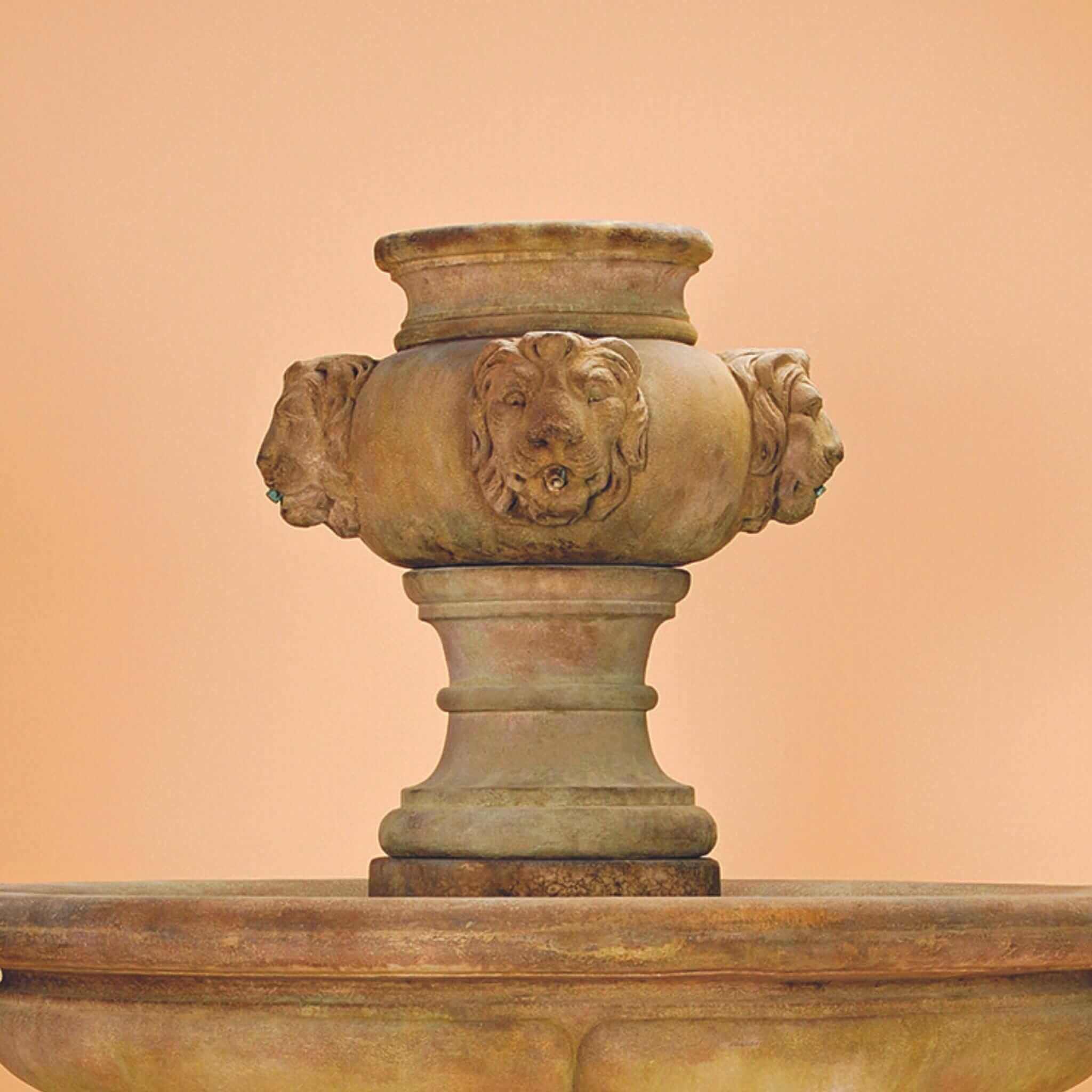 Madrid Lion Concrete Fountain - Giannini #1297