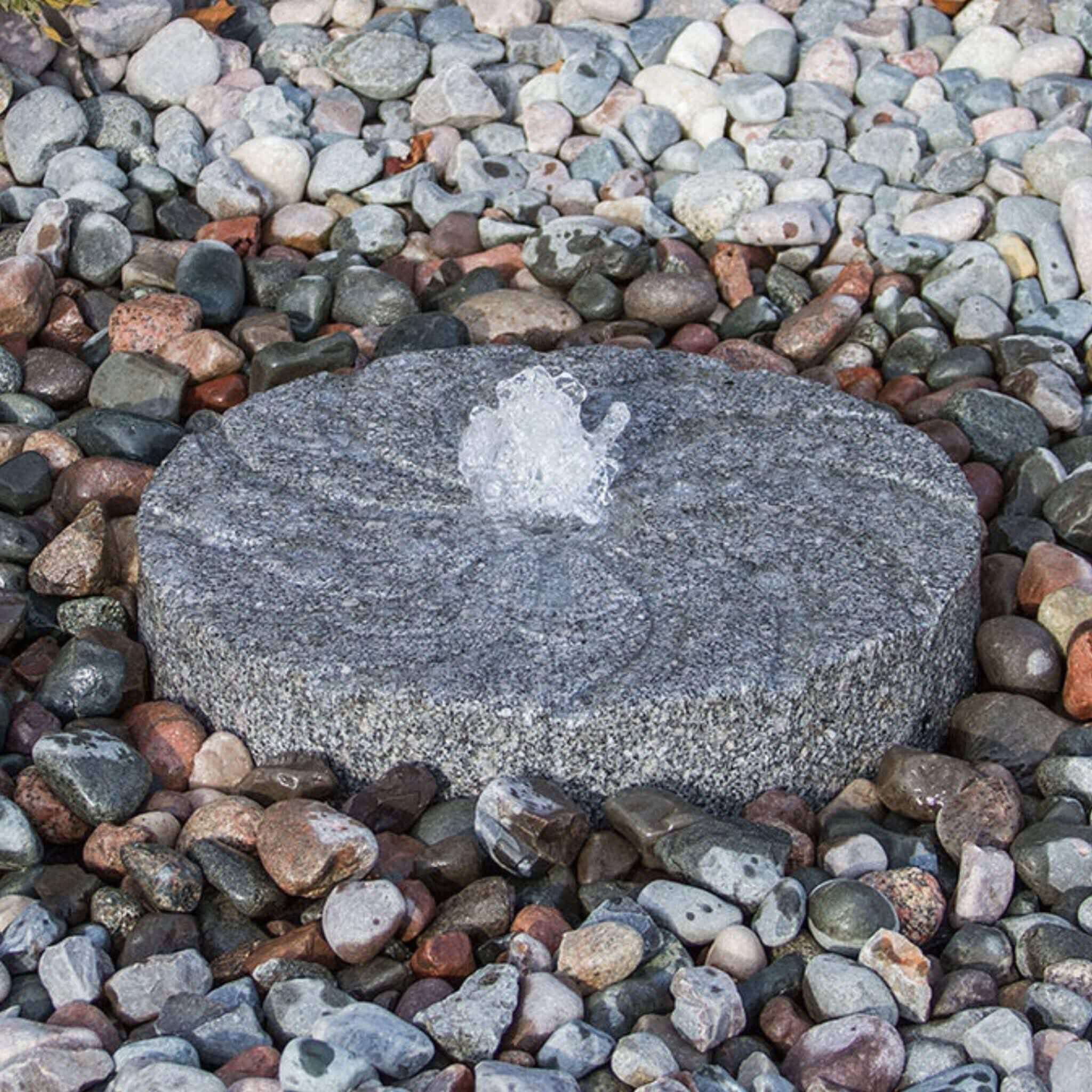Granite Millstone "Swirl" Fountain - Complete Kit - Blue Thumb