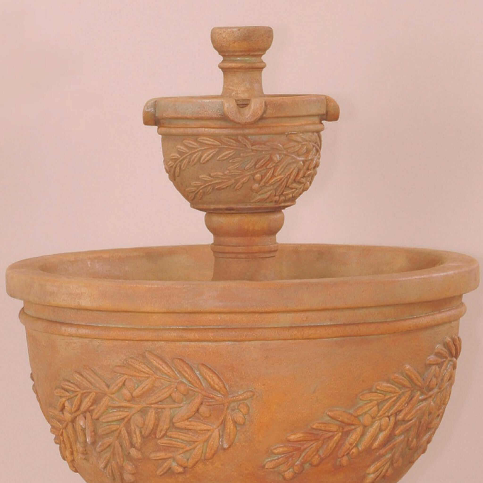 Oliva 2-Tier Concrete Fountain - Giannini #1129