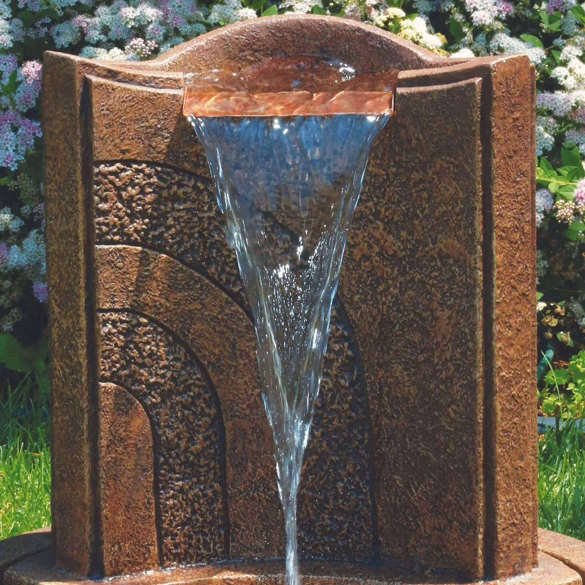 Lido Concrete Fountain w/Lights - Massarellis #3502