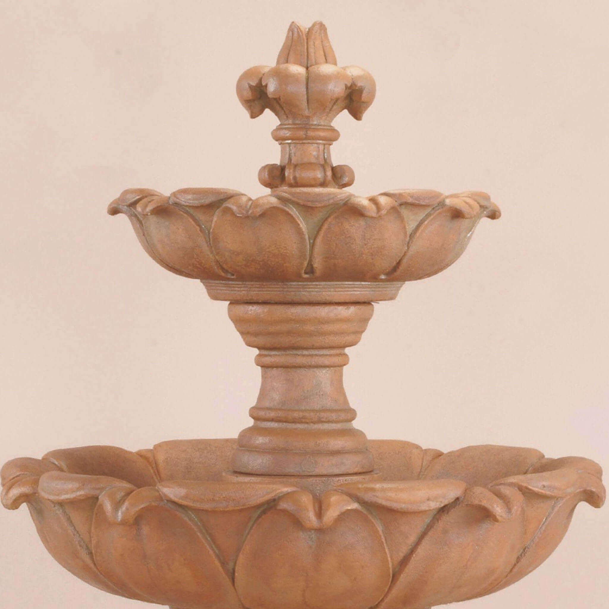 Gardenia 2-Tier Concrete Fountain - Giannini #1214