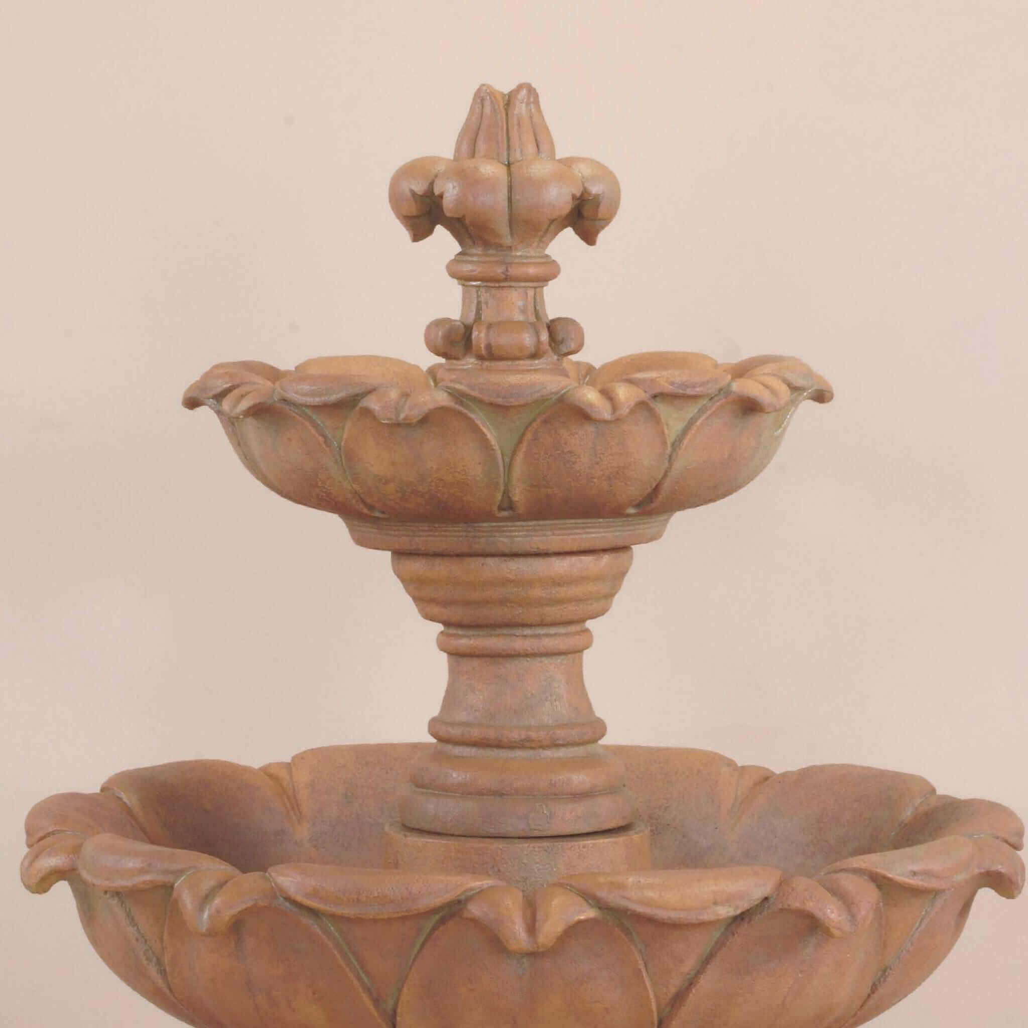 Gardenia SHORT 2-Tier Concrete Fountain - Giannini #1232