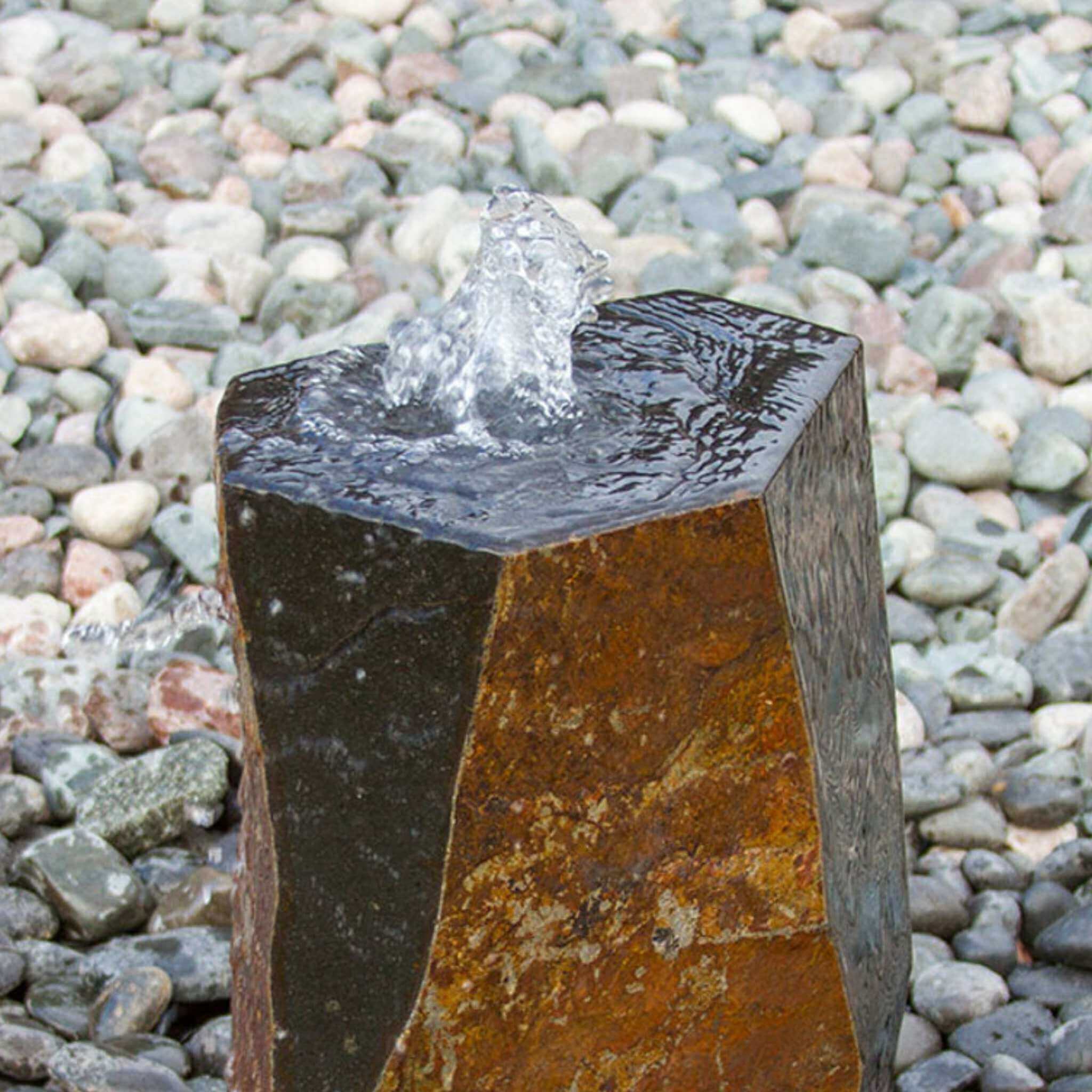 Basalt Column Fountain "Kazan" - Complete Kit - Blue Thumb