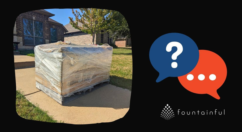 Q & A Series: How Shipping Works for a Concrete Fountain or Bird Bath