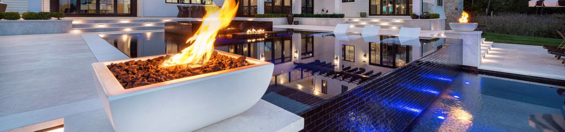 Fire Bowls for the Pool