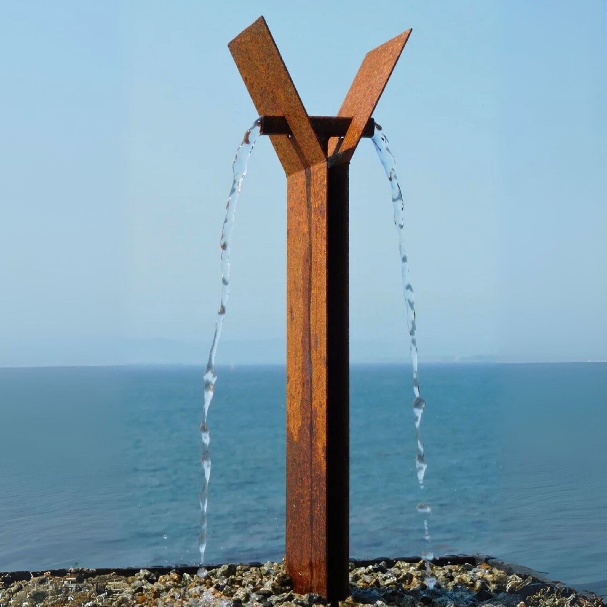 Y2 Modern Fountain in Steel