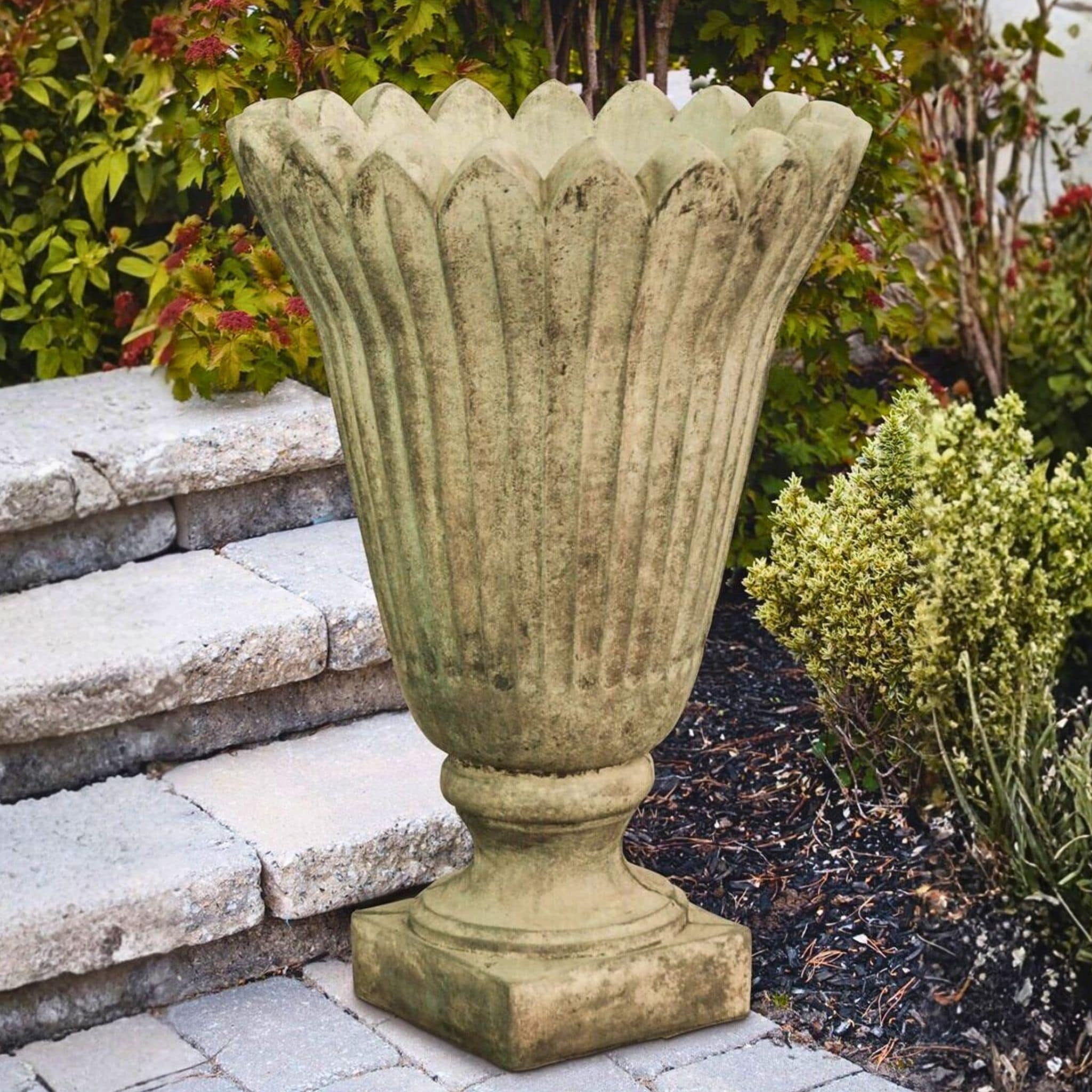 Large Tulip Vase Concrete Planter - Massarellis #6556