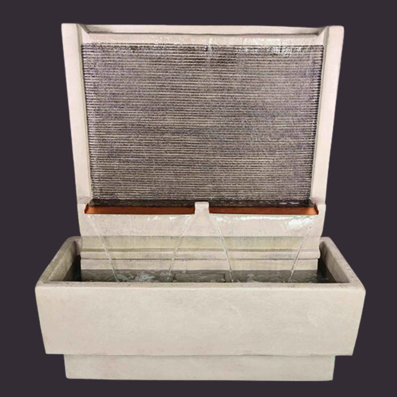 Double Brentwood Concrete Wall Fountain - Giannini