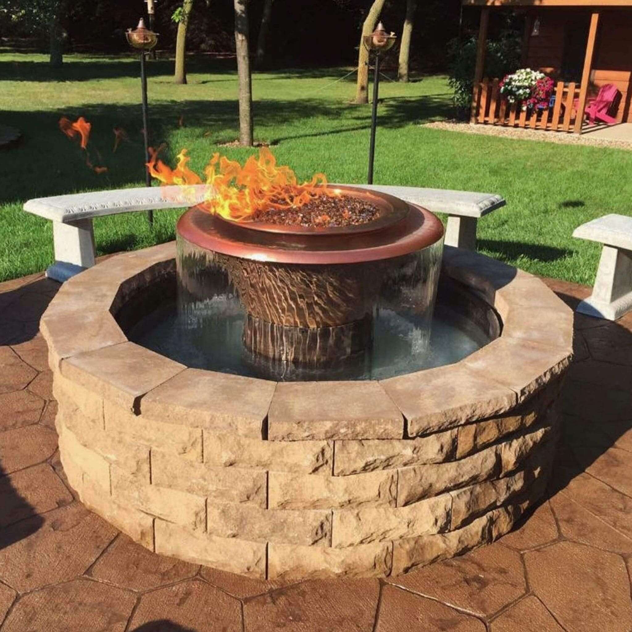 Outdoor Fire And Water Feature The Benefits Of Adding New Fire