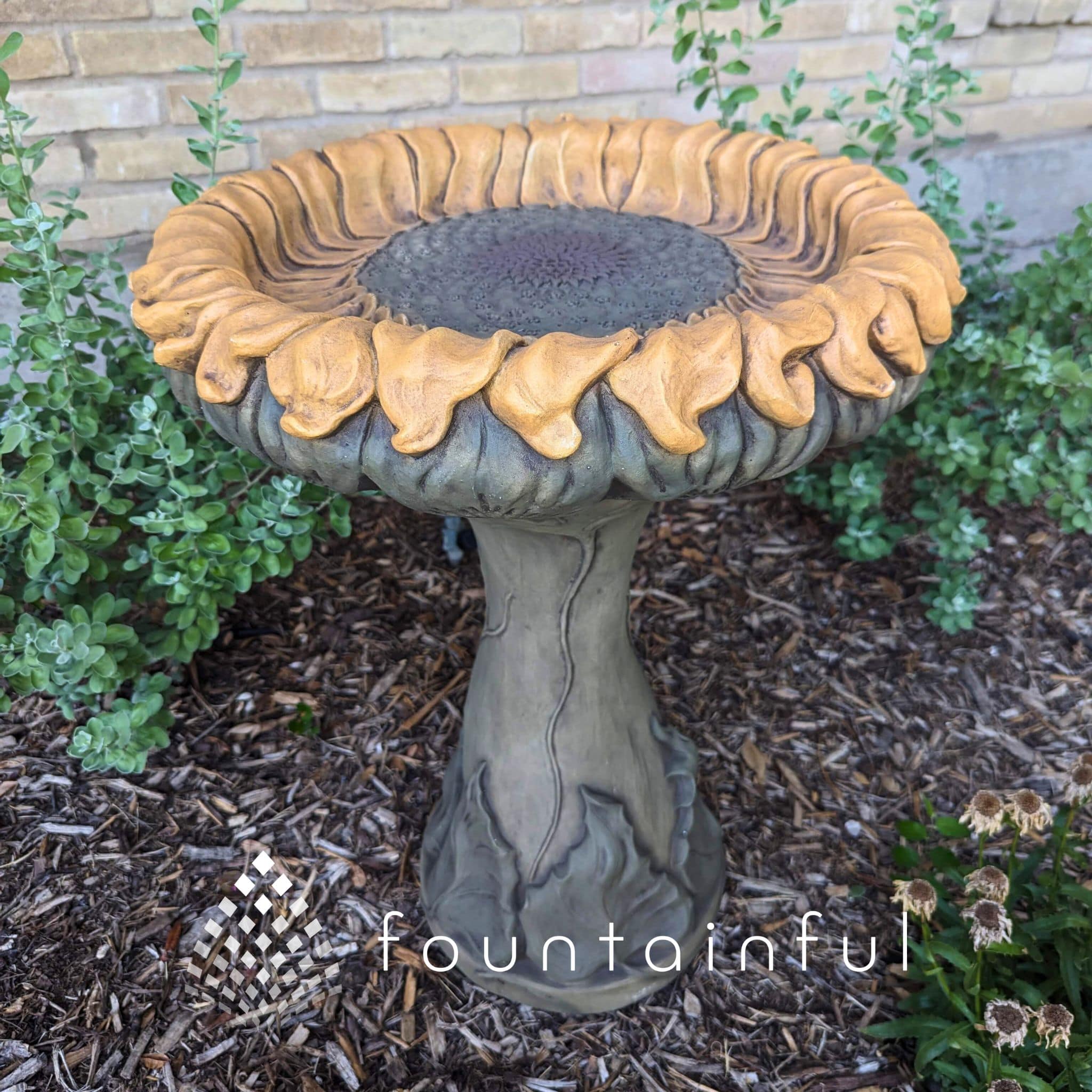 Massarelli's Sunflower Bird Bath