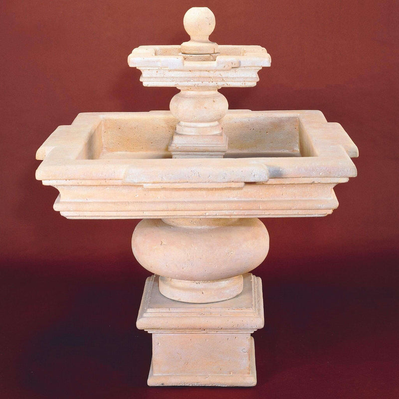 Fontana Quadra 2-Tier Concrete Fountain - Giannini