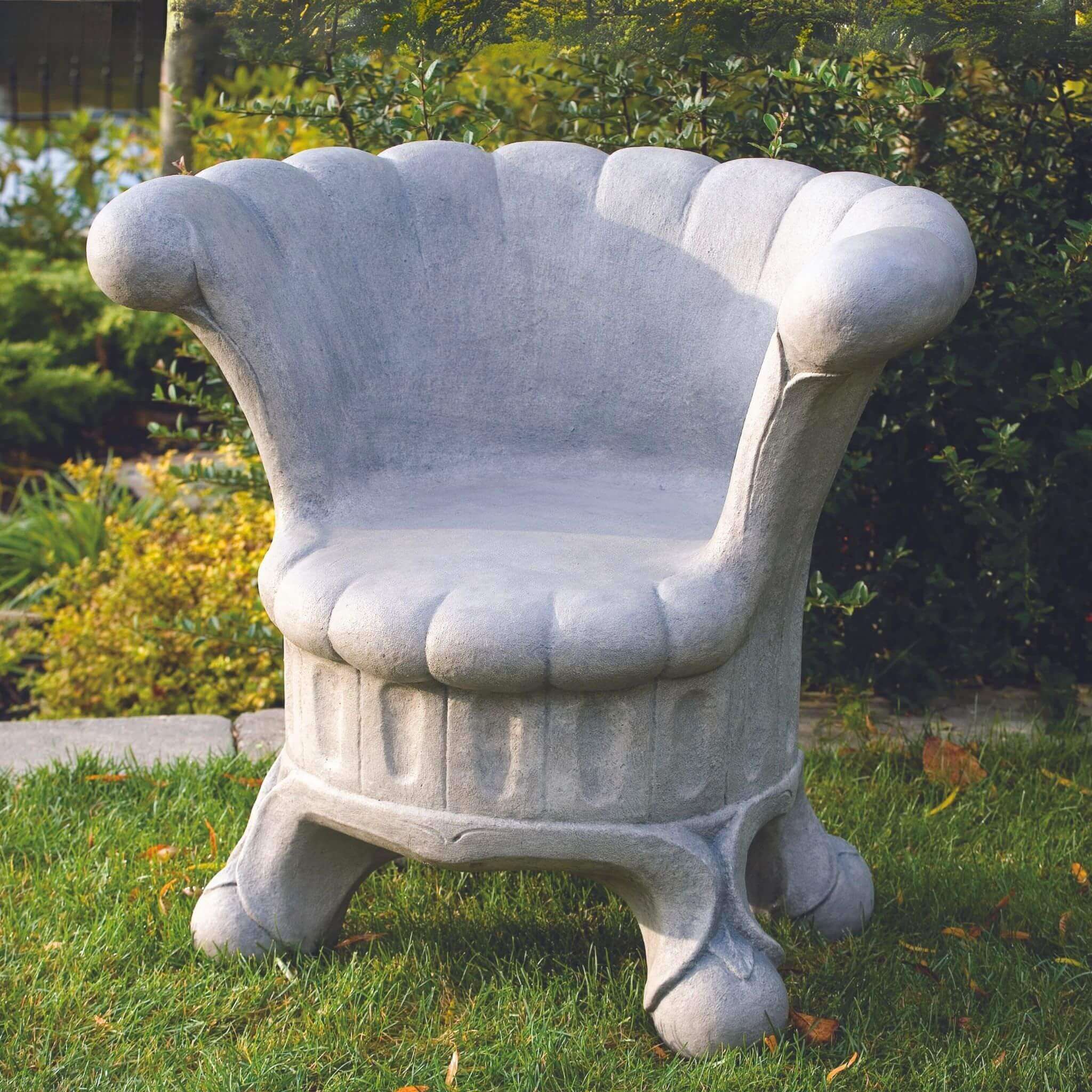 Posh Concrete Garden Chair