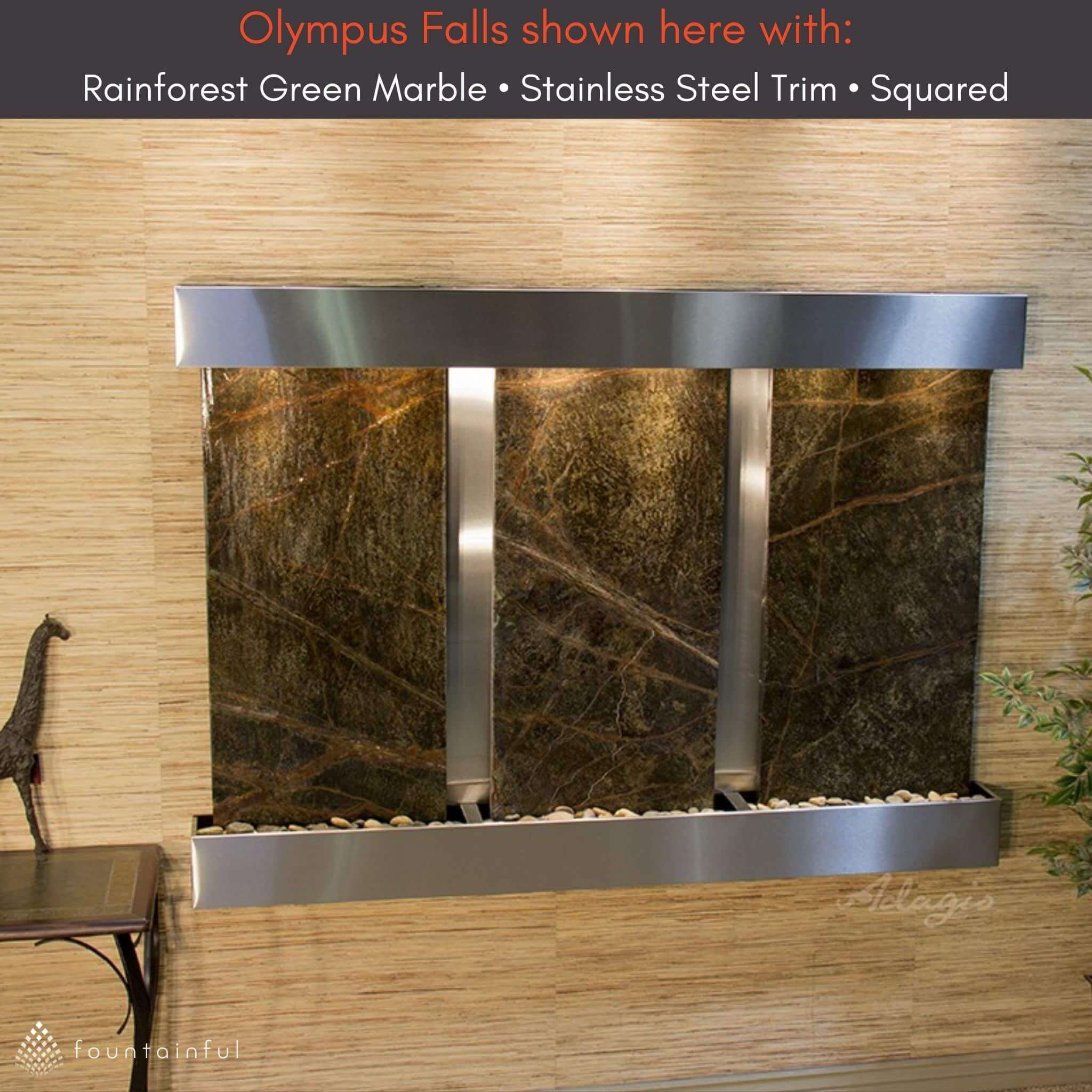 Olympus Falls Mounted Water Wall Fountain - Thumbnail 2