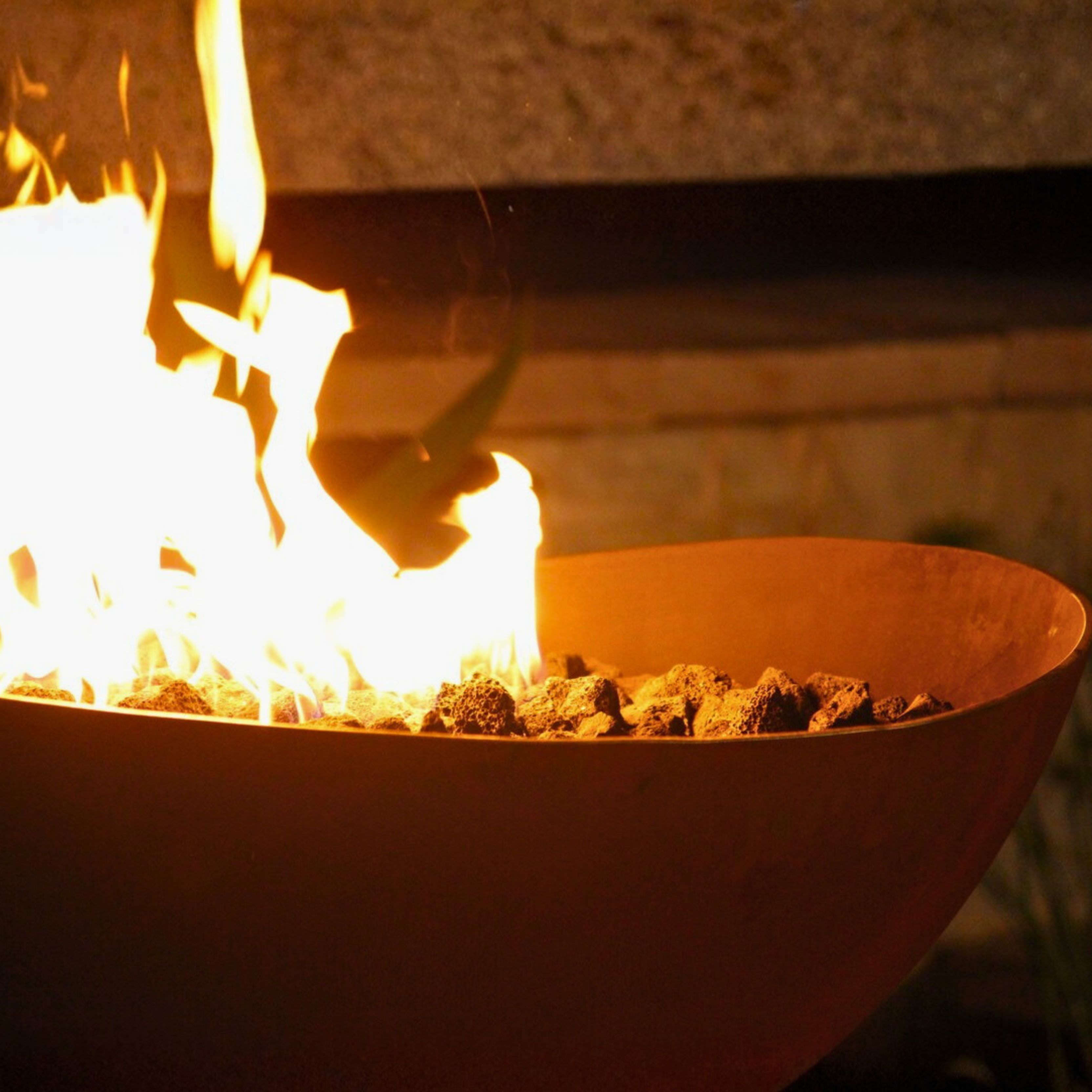 Scallop/Tidal Gas Fire Pit in Steel - Fire Pit Art