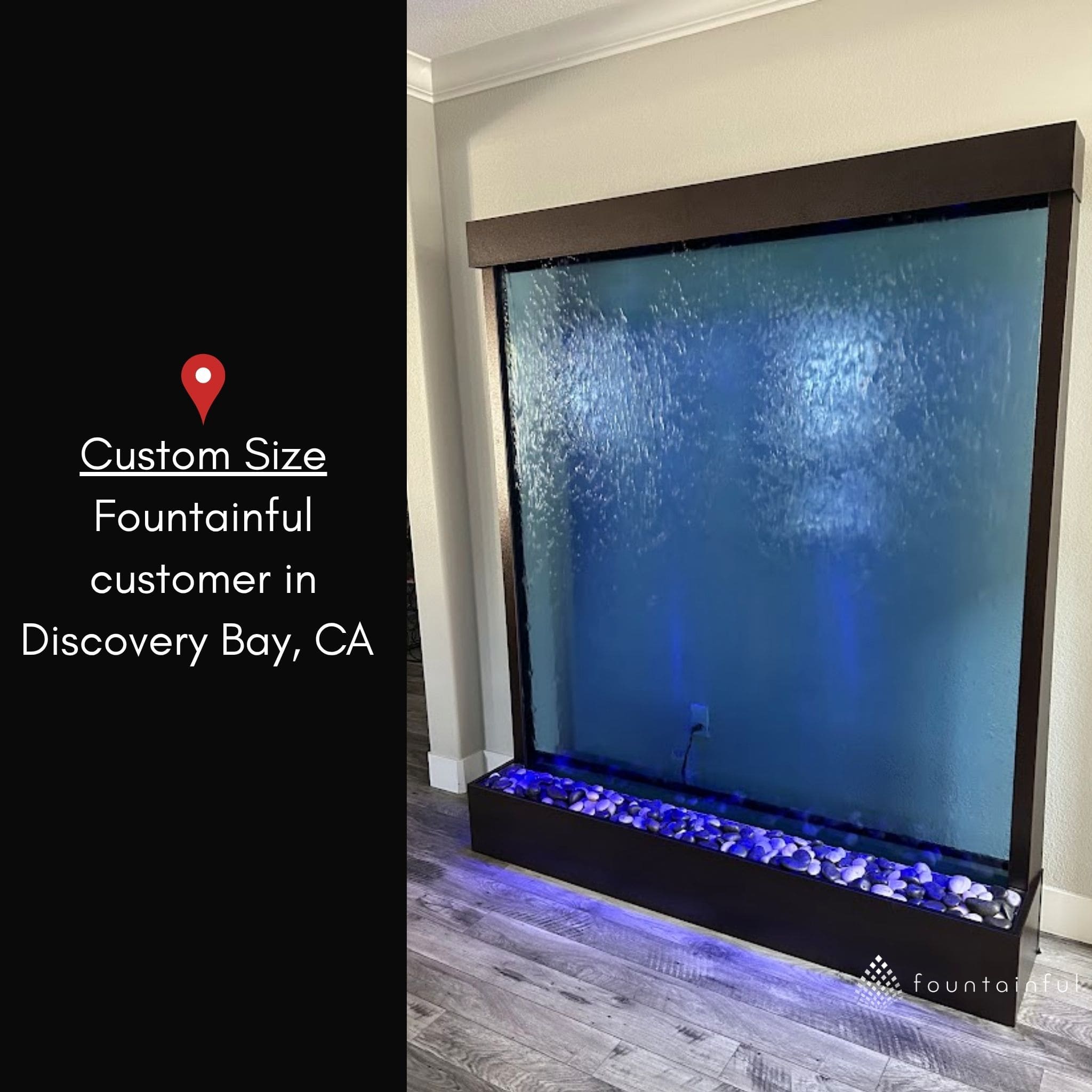 Grandeur River Freestanding Water Wall Fountain - Adagio