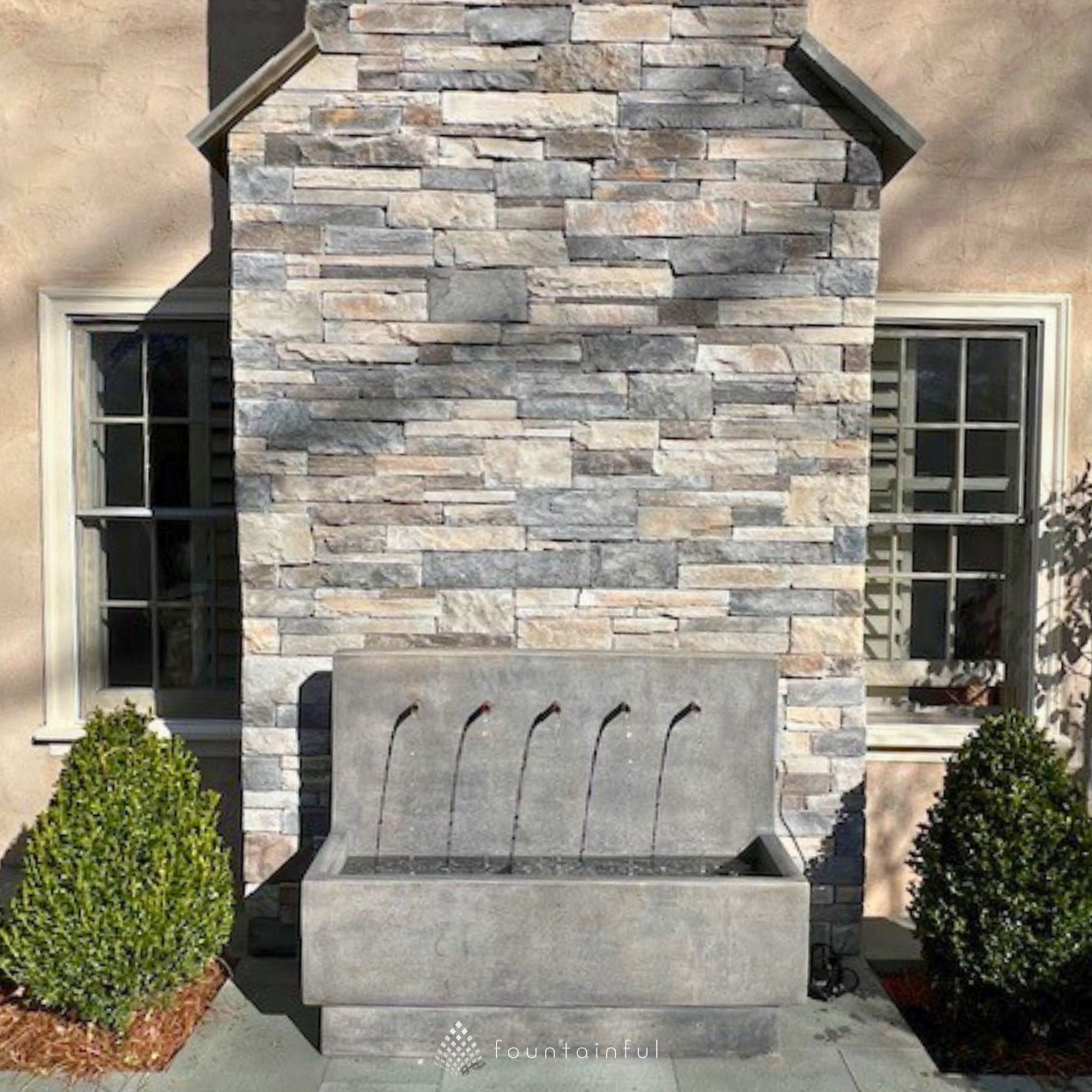 Penta Concrete Wall Fountain - Giannini #1747