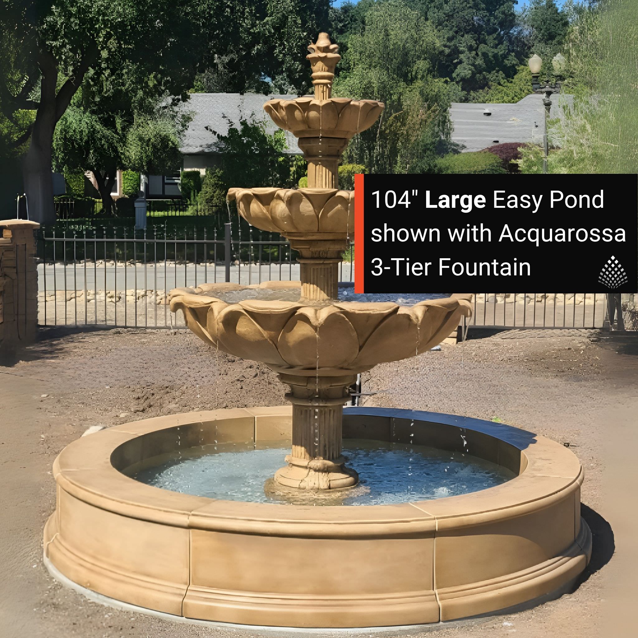 Giannini Round Easy Pond Fountain Basins - Thumbnail 5