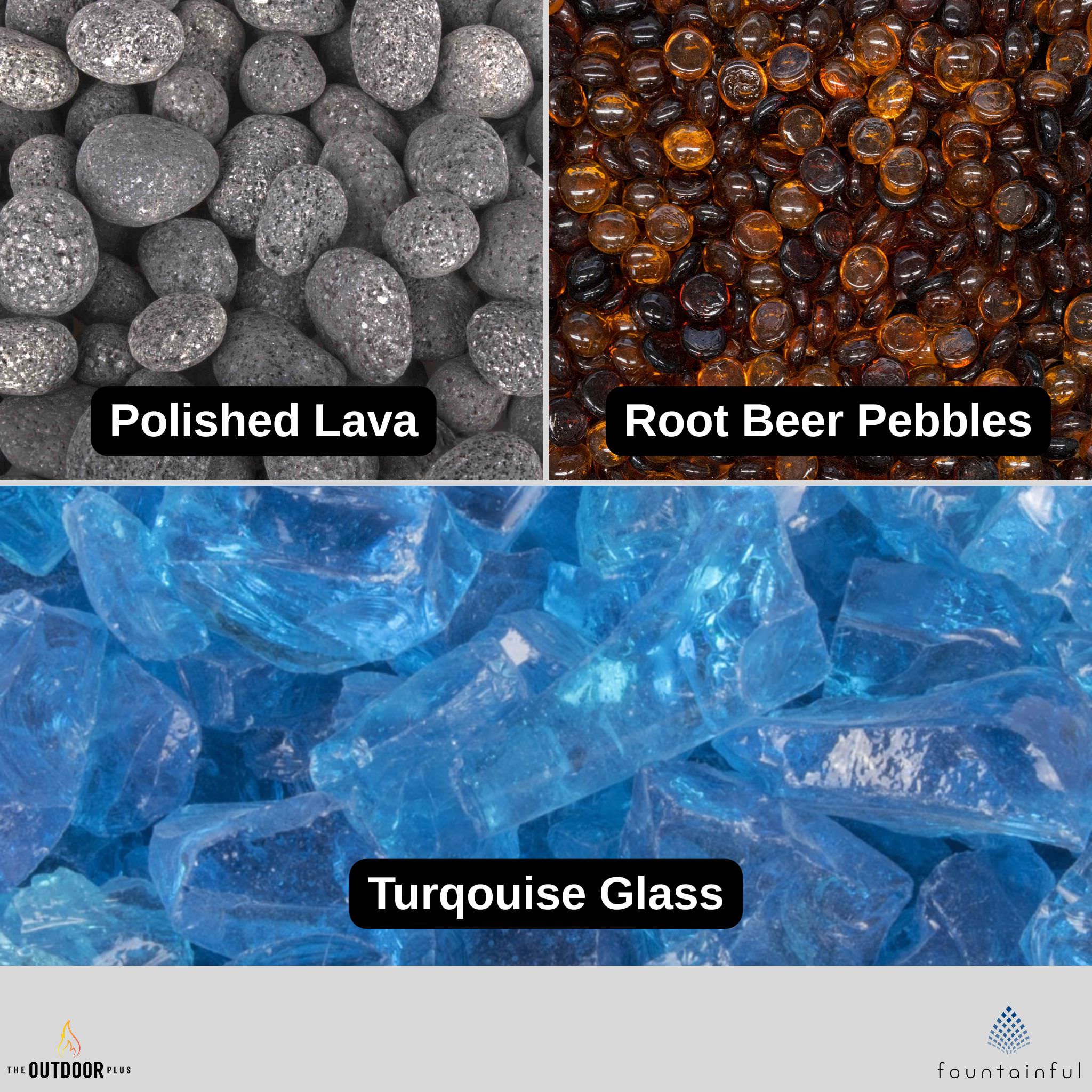 Fire Glass & Media - 25 lbs. - Outdoor Plus