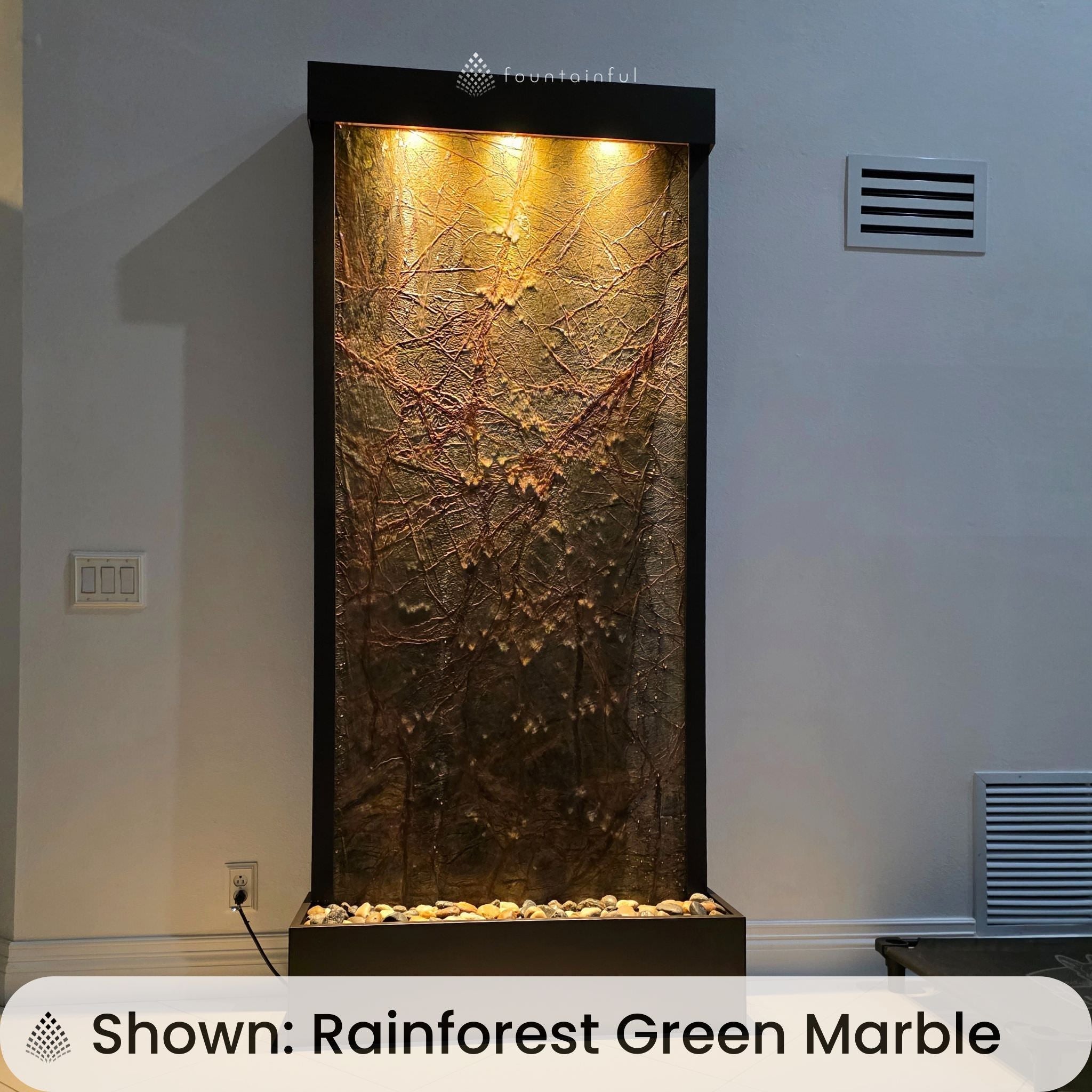 Tranquil River Freestanding Water Wall Fountain - Adagio