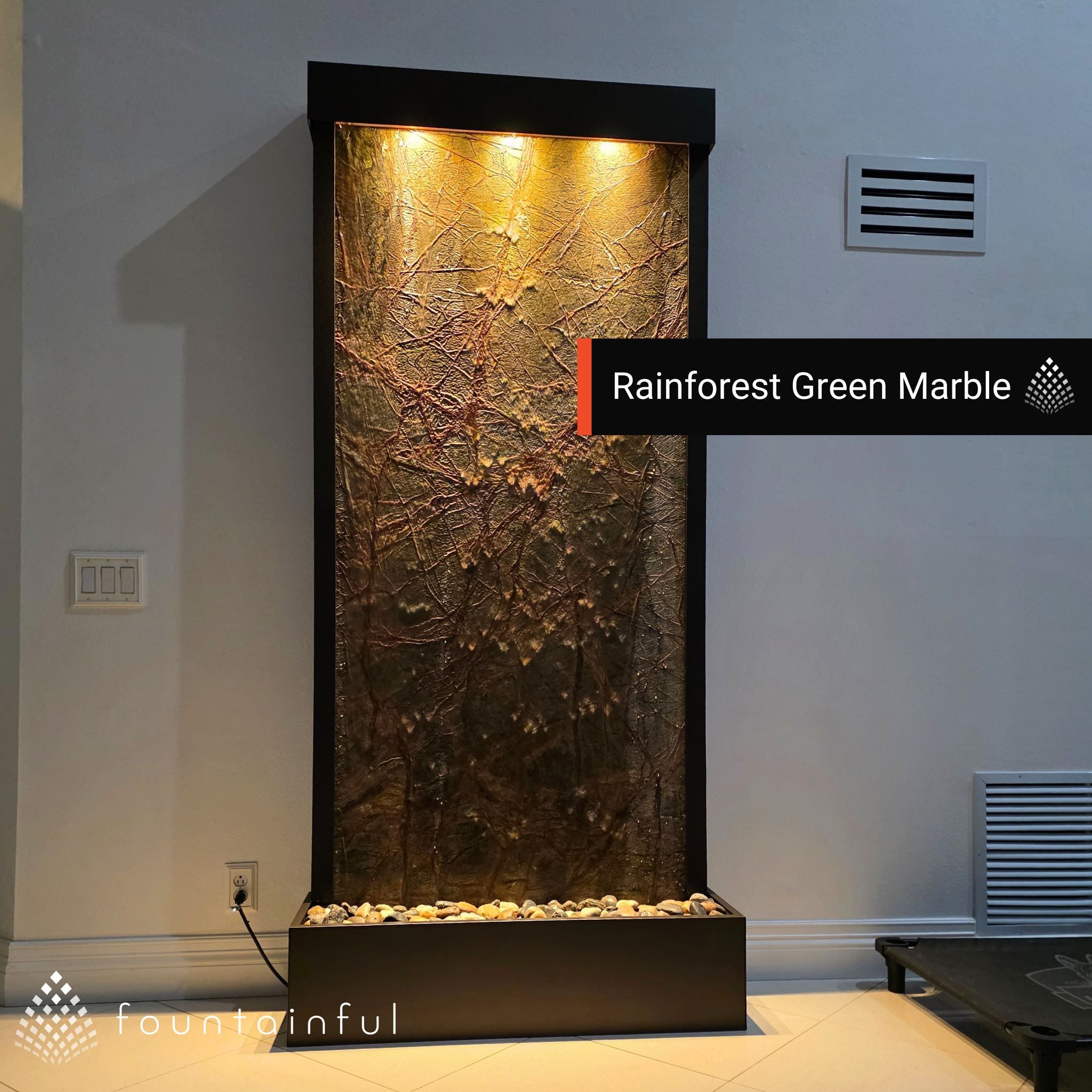 Tranquil River Freestanding Water Wall Fountain - Adagio