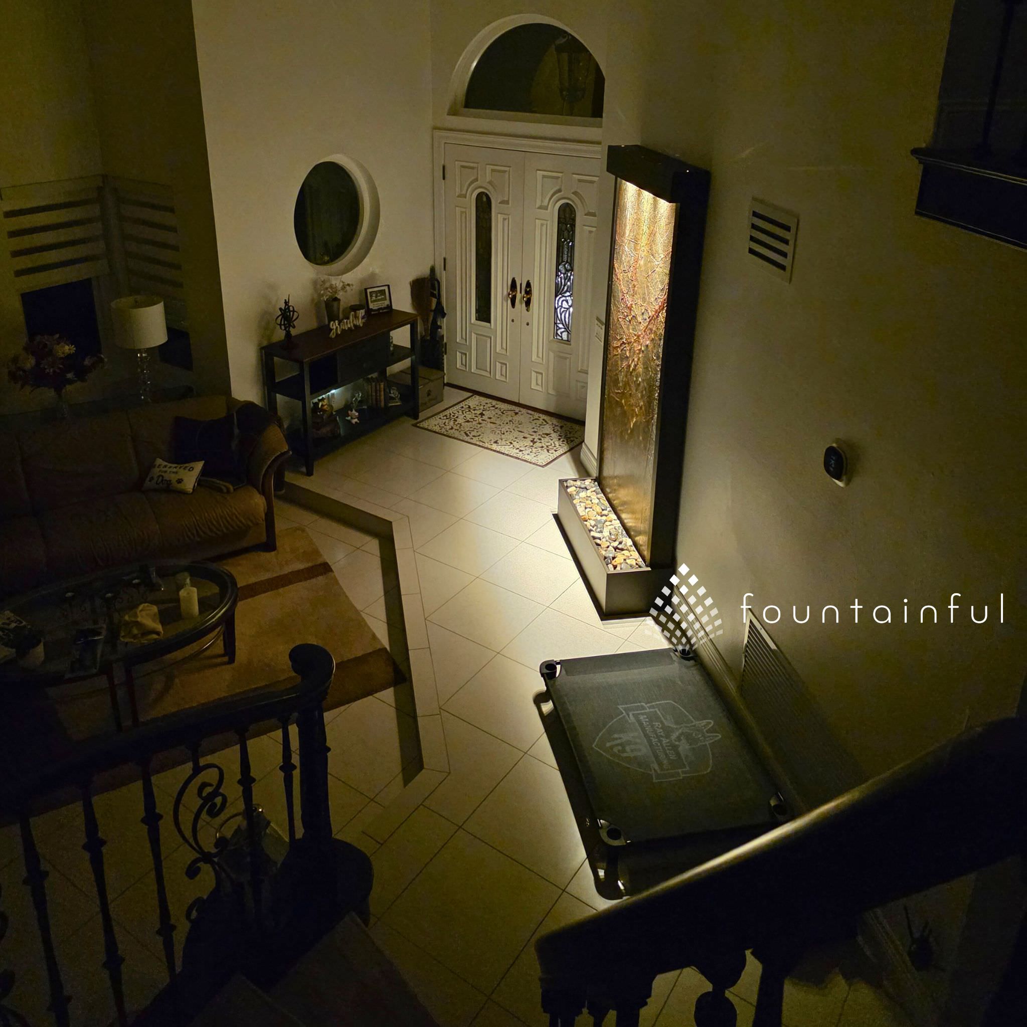 Tranquil River Freestanding Water Wall Fountain - Adagio