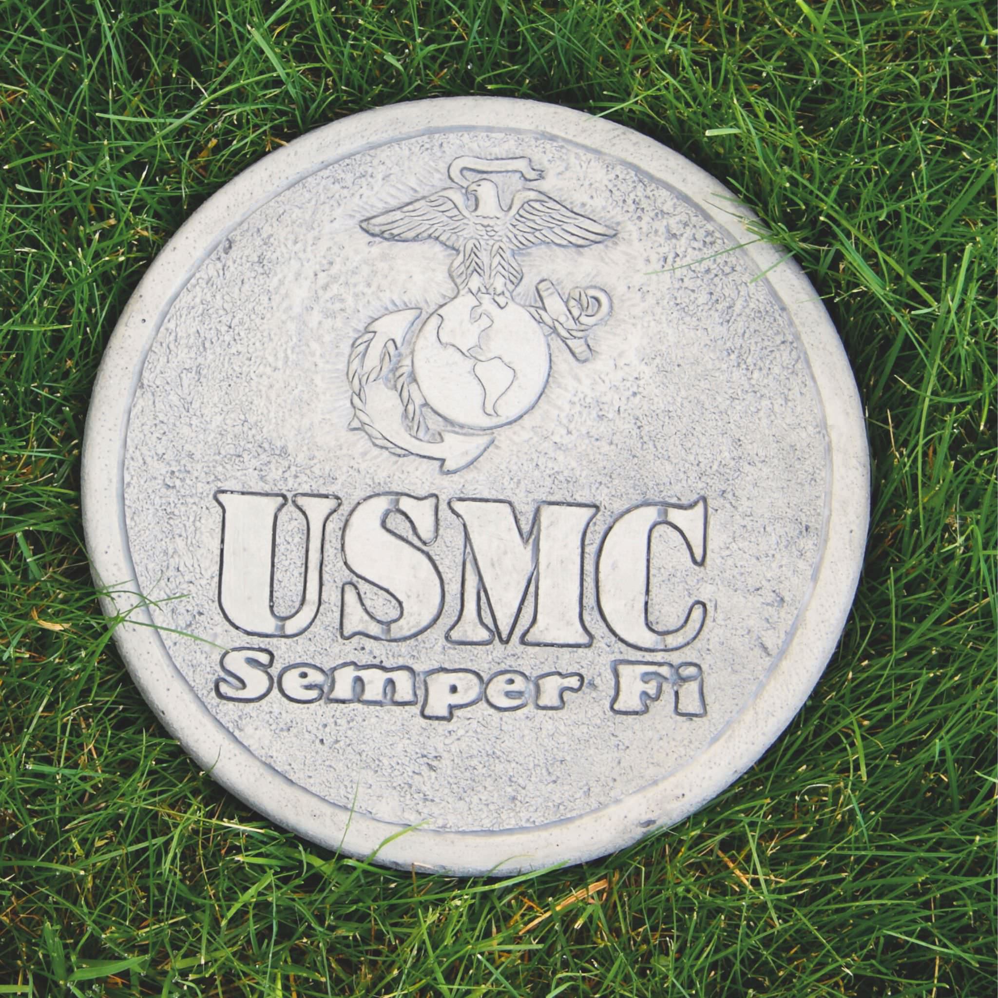 United States Marine Corps Concrete Garden Stone - Massarellis #1891