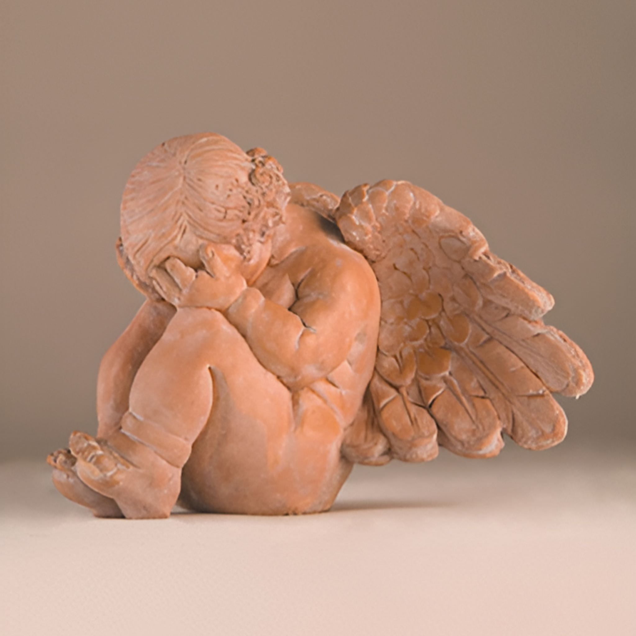 Bashful Angel Concrete Garden Statue - Fiore #119