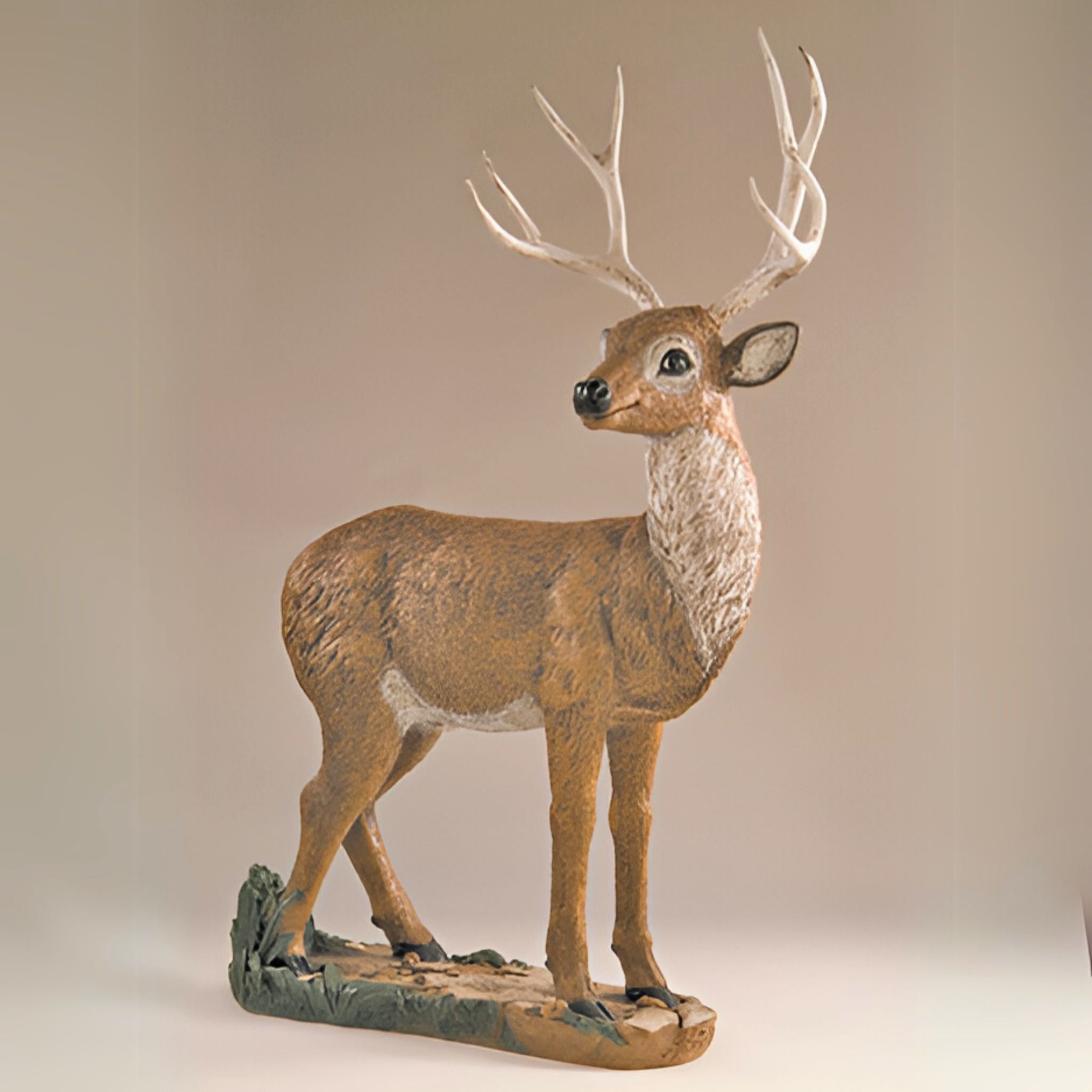 Mule Deer Buck Concrete Garden Statue - Fiore #580