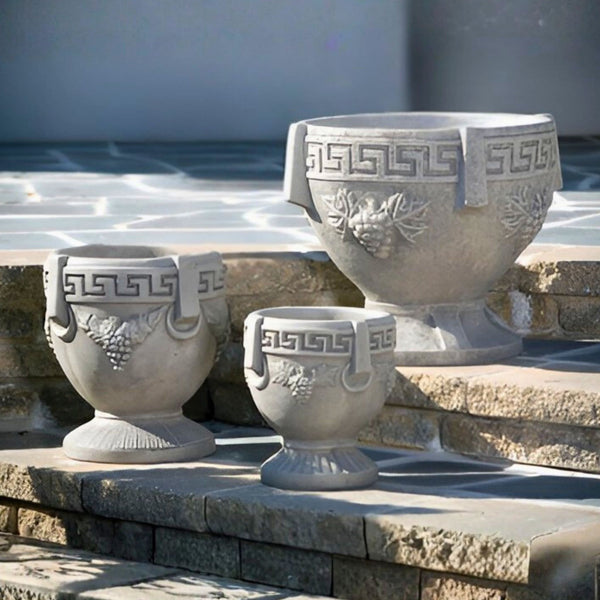 grecian urn plant pot Grecian Urn Concrete Planters - Massarellis - Small