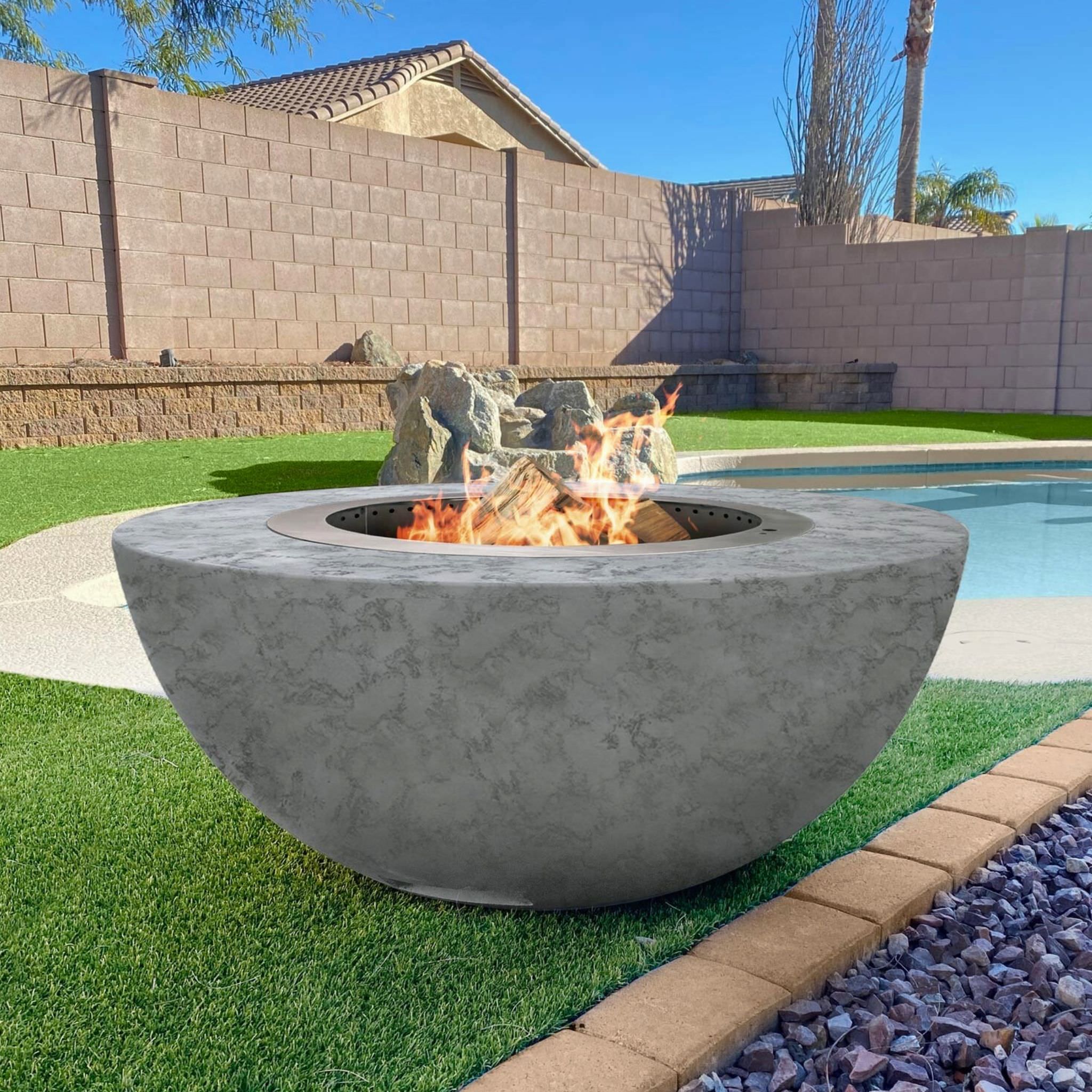Luna Smokeless Concrete Fire Pit - Phoenix Design Cast