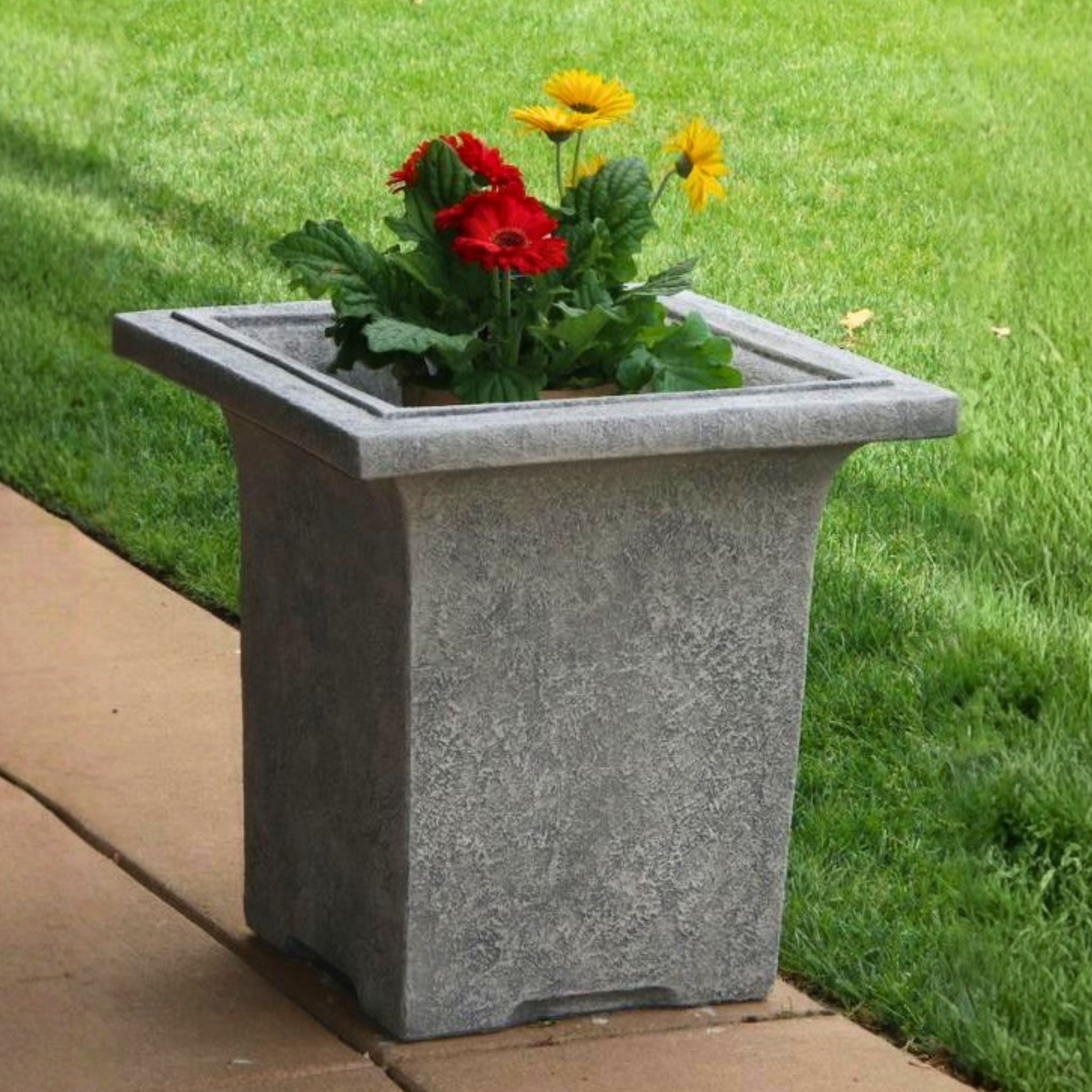 Meridian Concrete Box Planter - Massarellis #6552