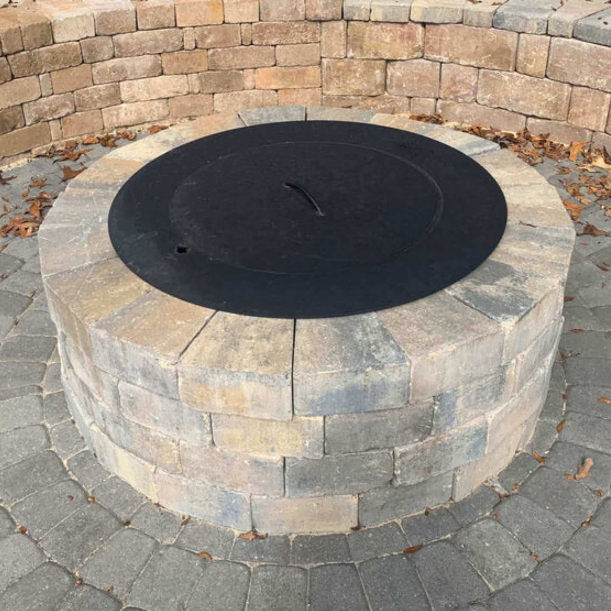 DIY Smokeless Round Fire Pit Kit - Travertine & More