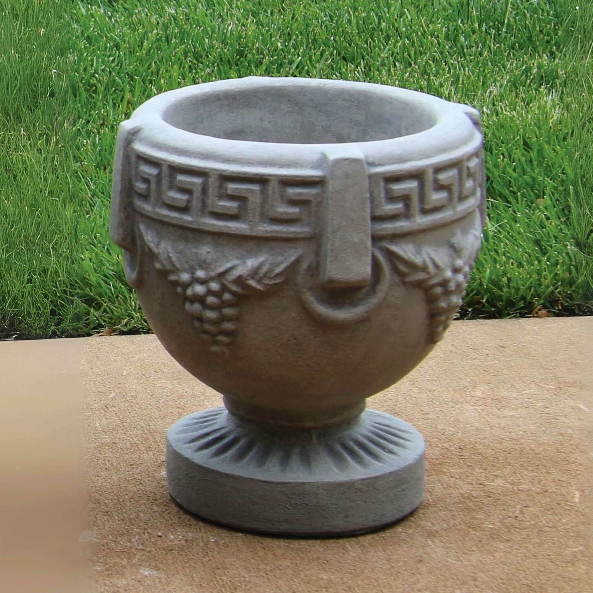 Small Grecian Urn Concrete Planter - Massarellis #6160