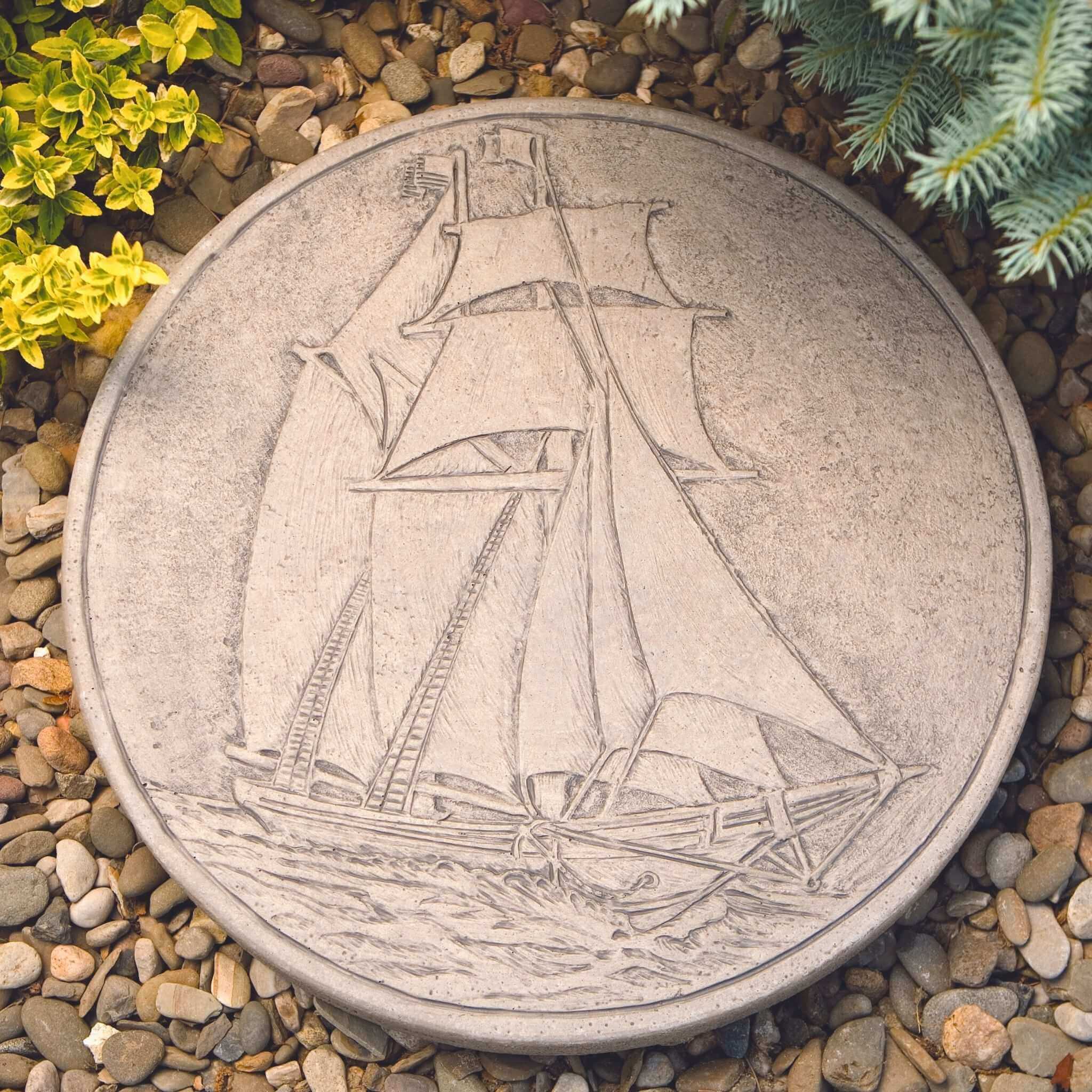 Ship Concrete Round Stepping Stone