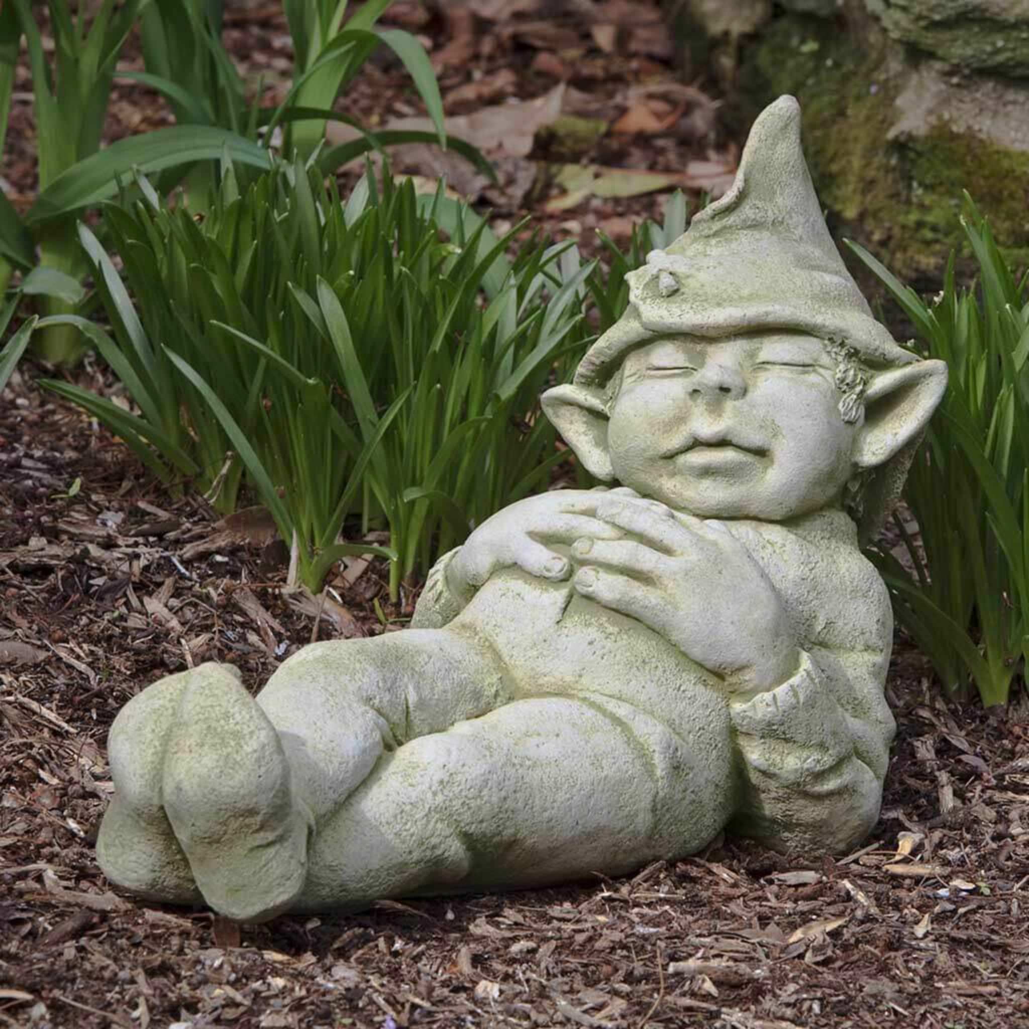 Gavin The Garden Elf Concrete Statue - Campania #S349