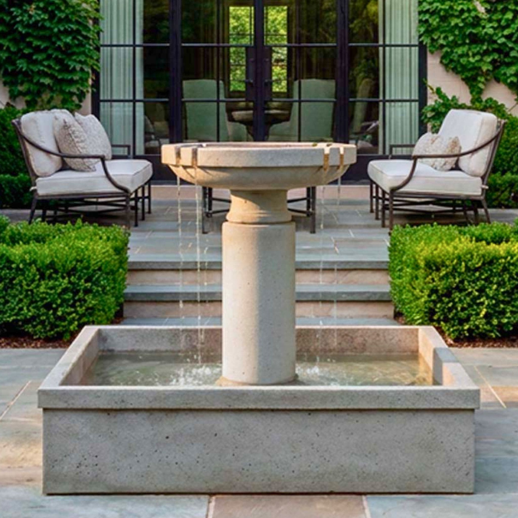 Ciro 8-Spillway Concrete Fountain - Campania #FT476
