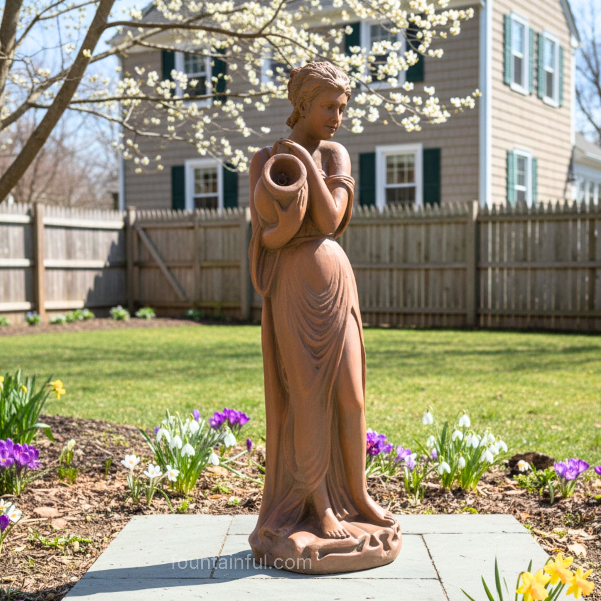 Sophia Concrete Garden Statue - Fiore #204 - Italian Decor