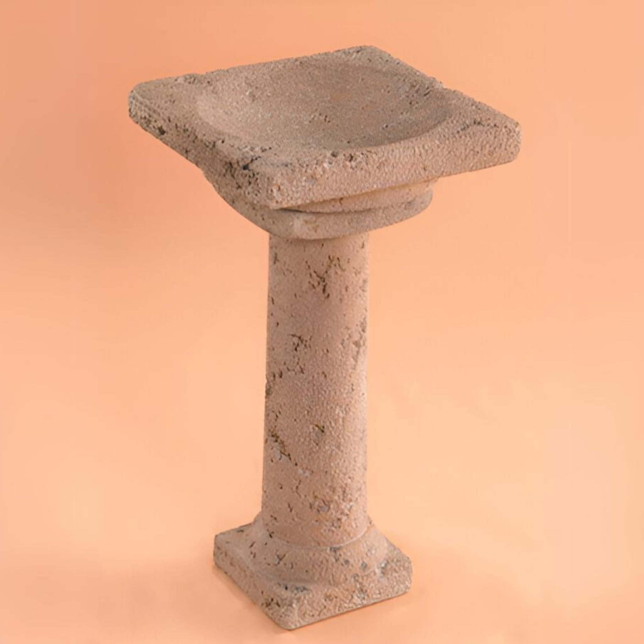 Old World Concrete Birdbath