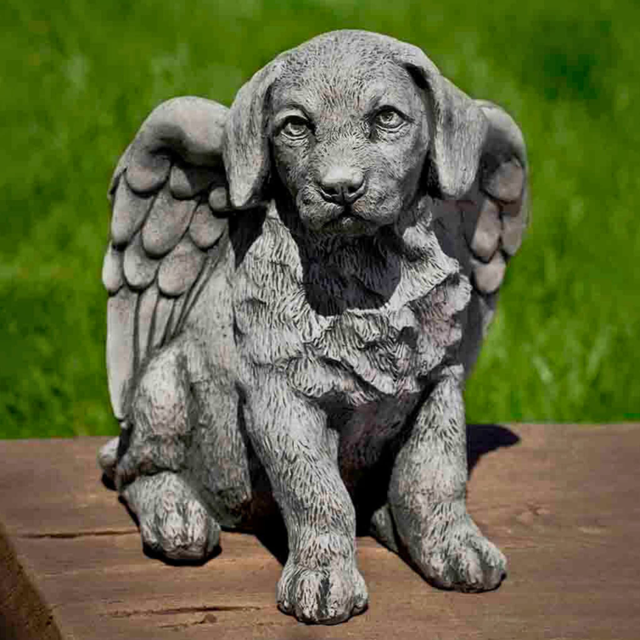 Angel Puppy Concrete Garden Statue