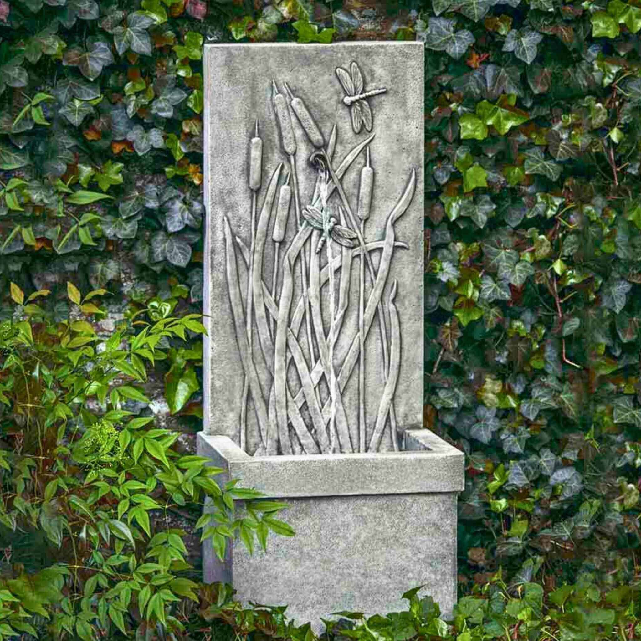 Dragonfly Concrete Wall Fountain - Campania #FT196