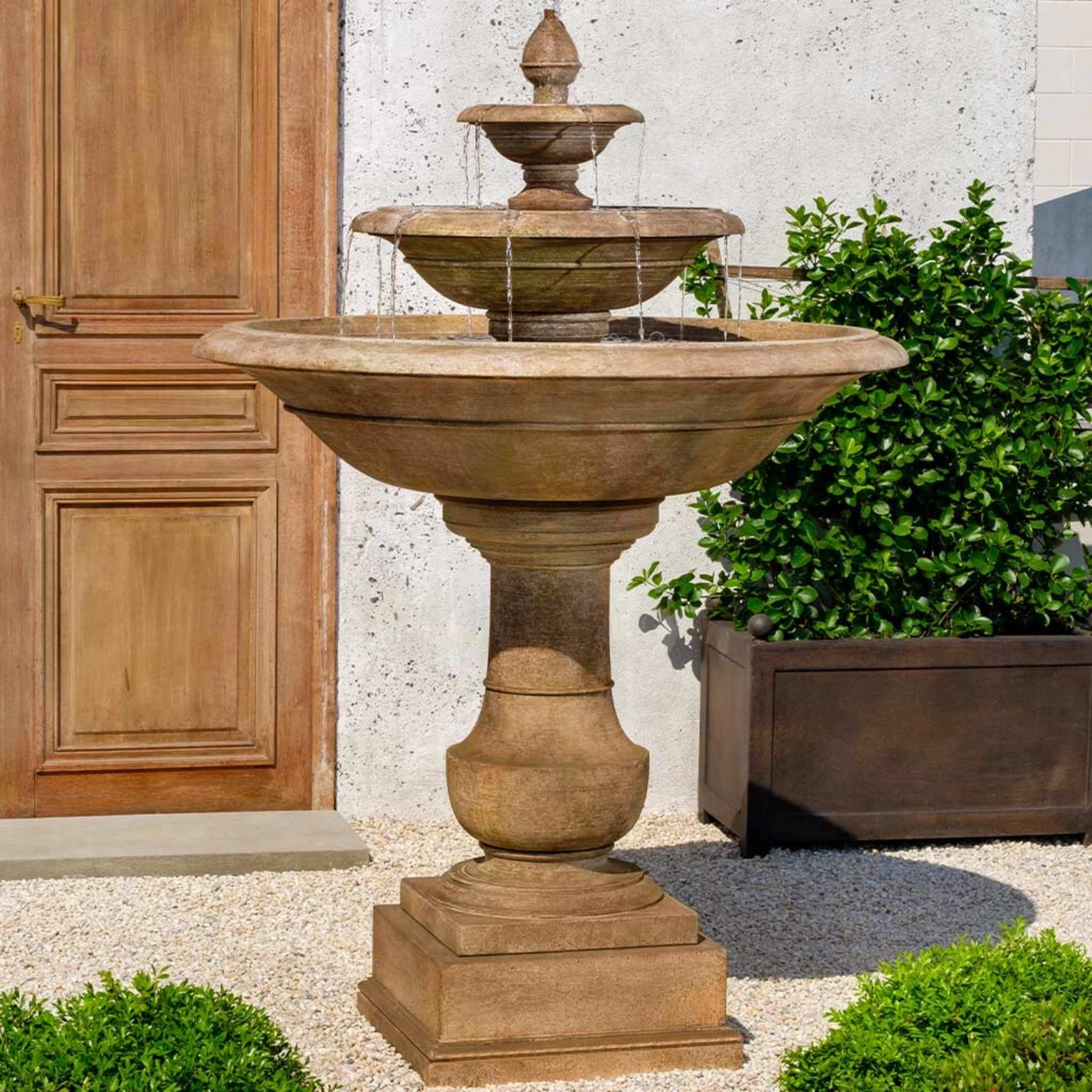 Savannah 3-Tier Concrete Fountain - Campania #FT388