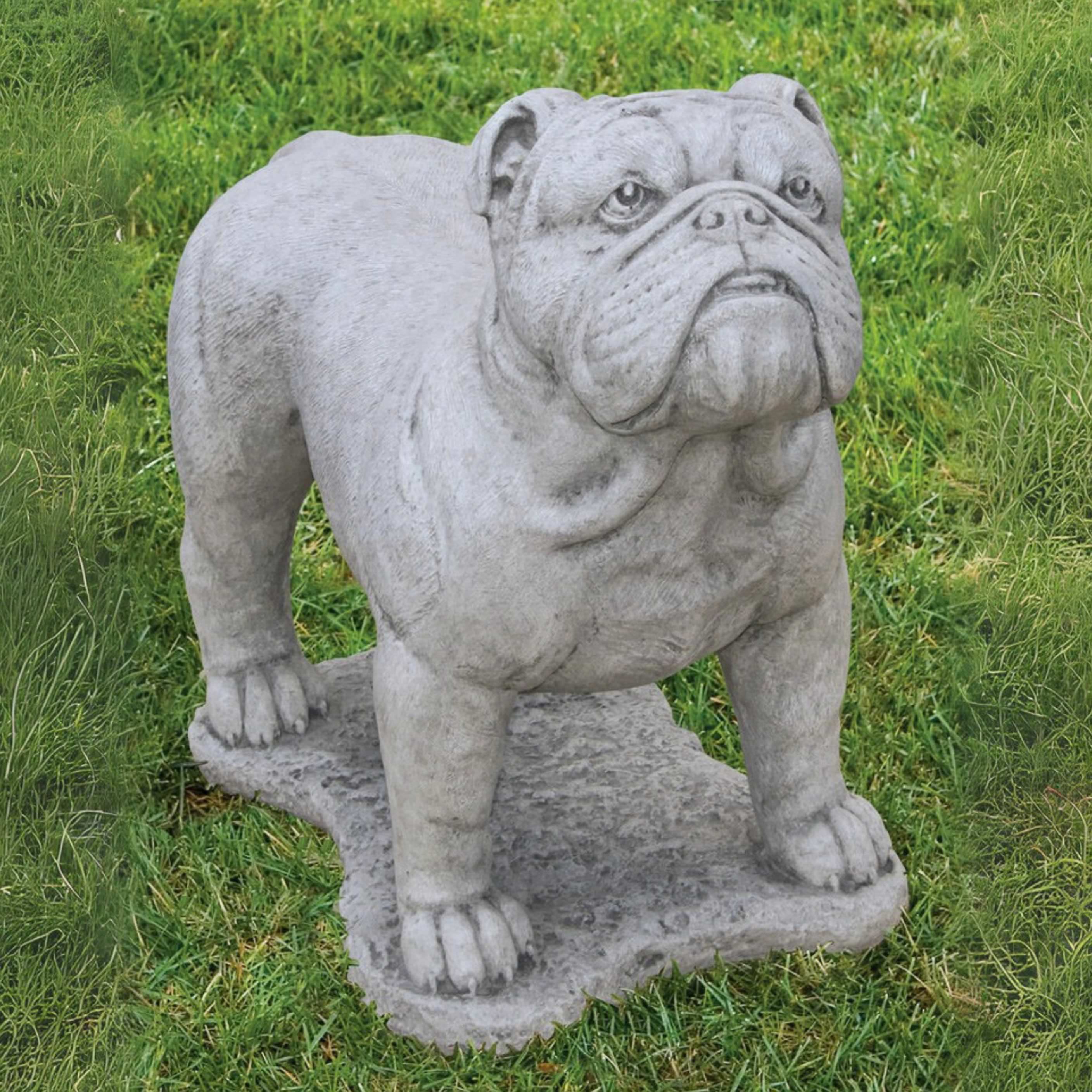 English Bulldog Concrete Garden Statue - Massarellis #2134